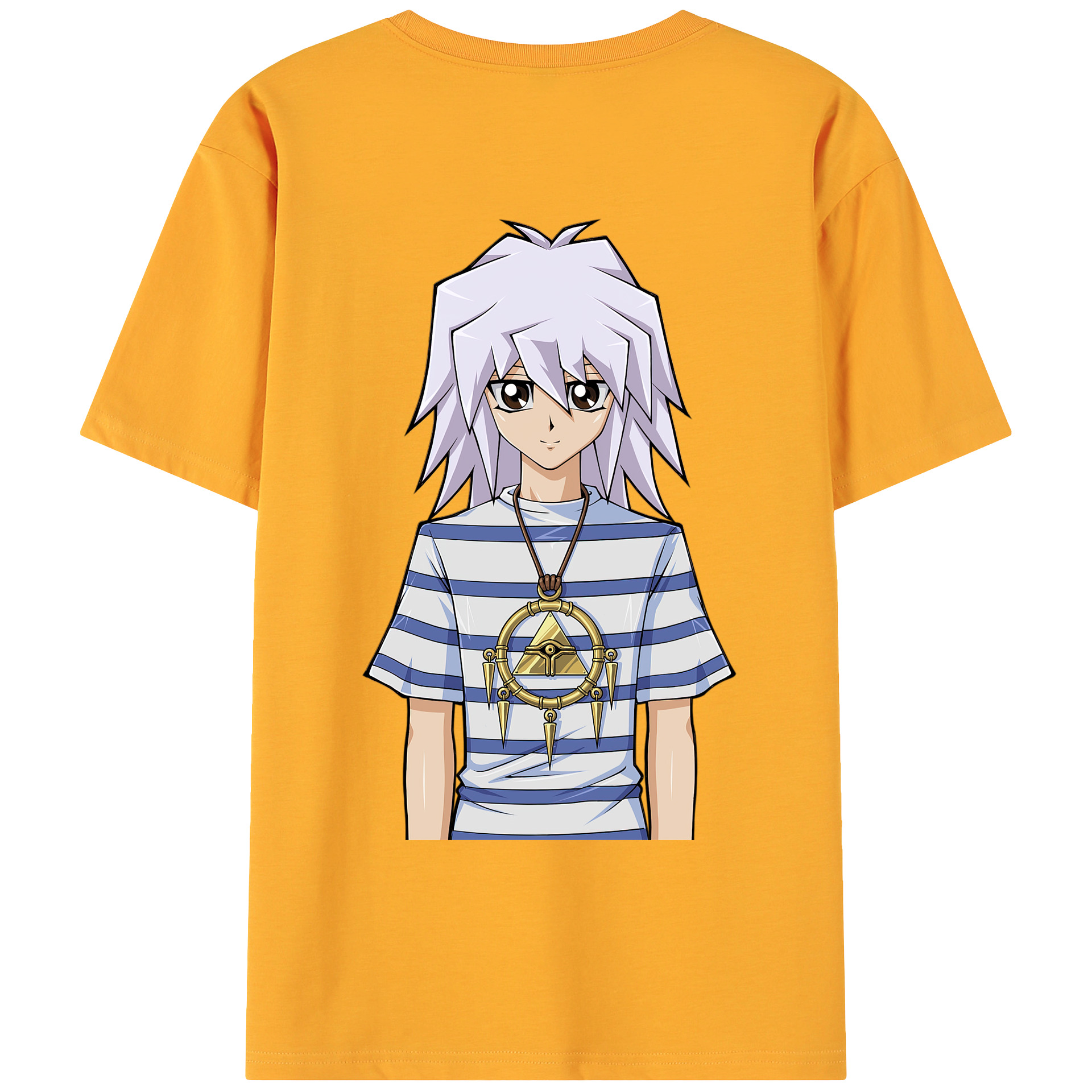 （画像用） 遊☆戯☆王 Yu-Gi-Oh! 綿100％ メンズ半袖Tシャツ（バックプリント） 通気性