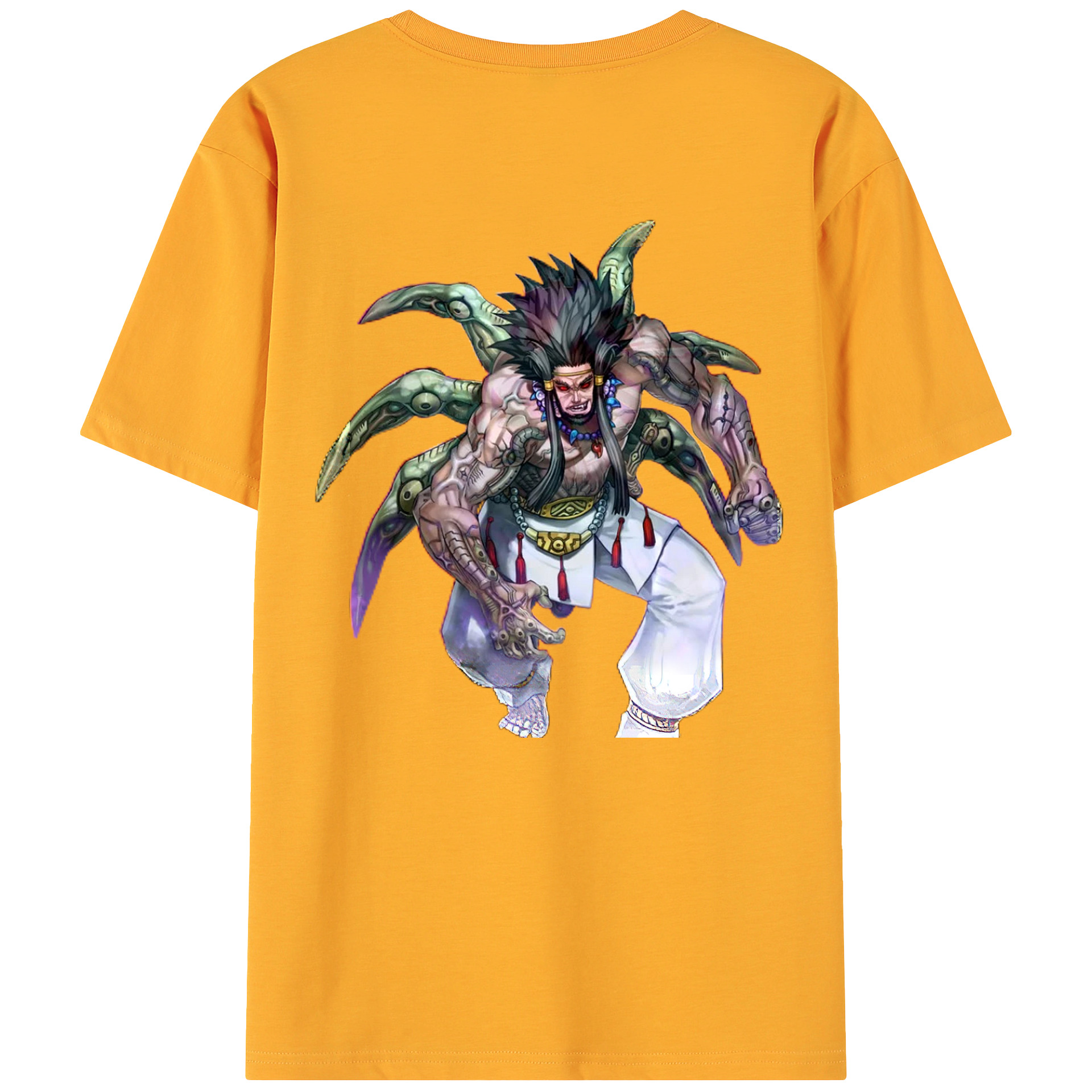 （画像用） 遊☆戯☆王 Yu-Gi-Oh! 綿100％ メンズ半袖Tシャツ（バックプリント） 通気性