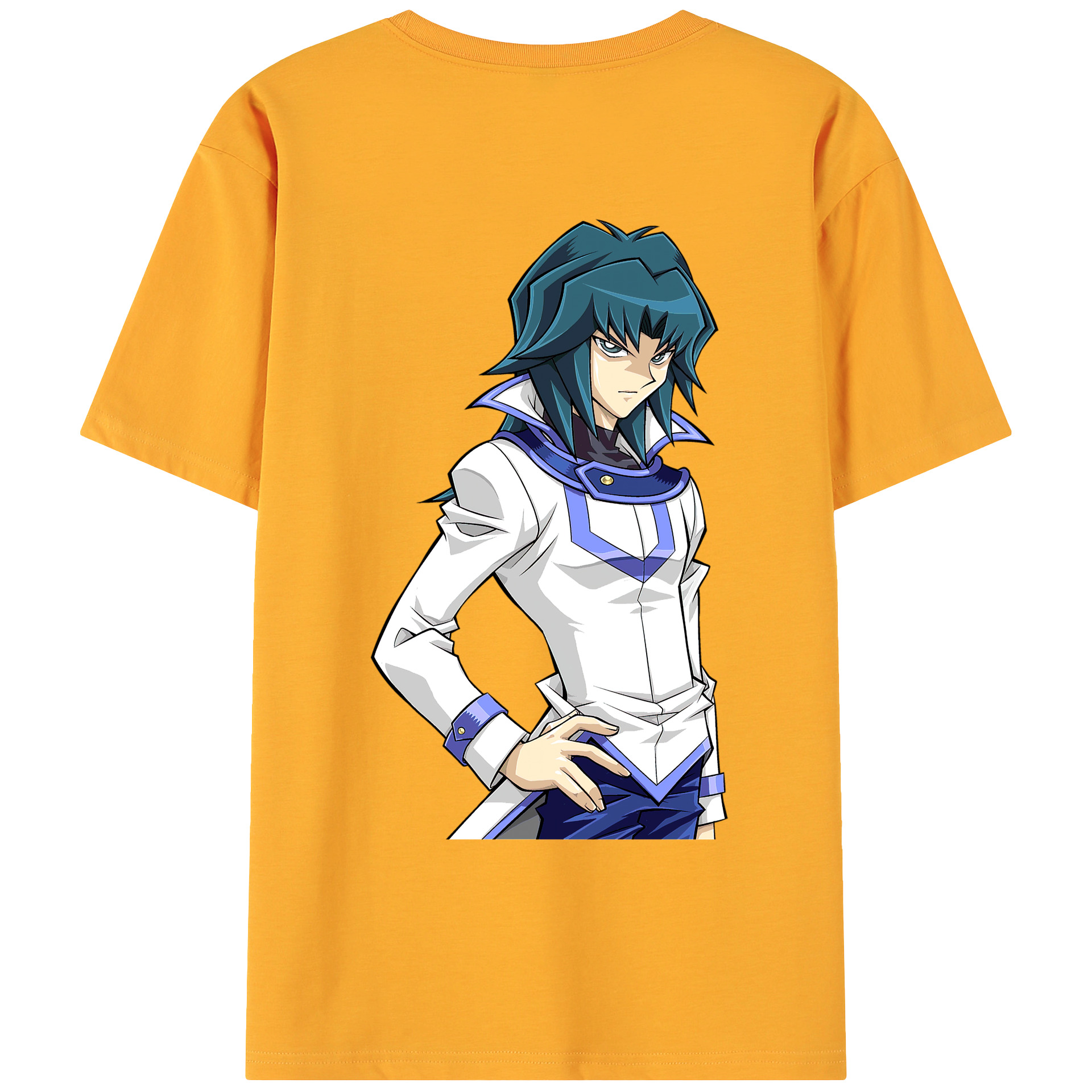 （画像用） 遊☆戯☆王 Yu-Gi-Oh! 綿100％ メンズ半袖Tシャツ（バックプリント） 通気性