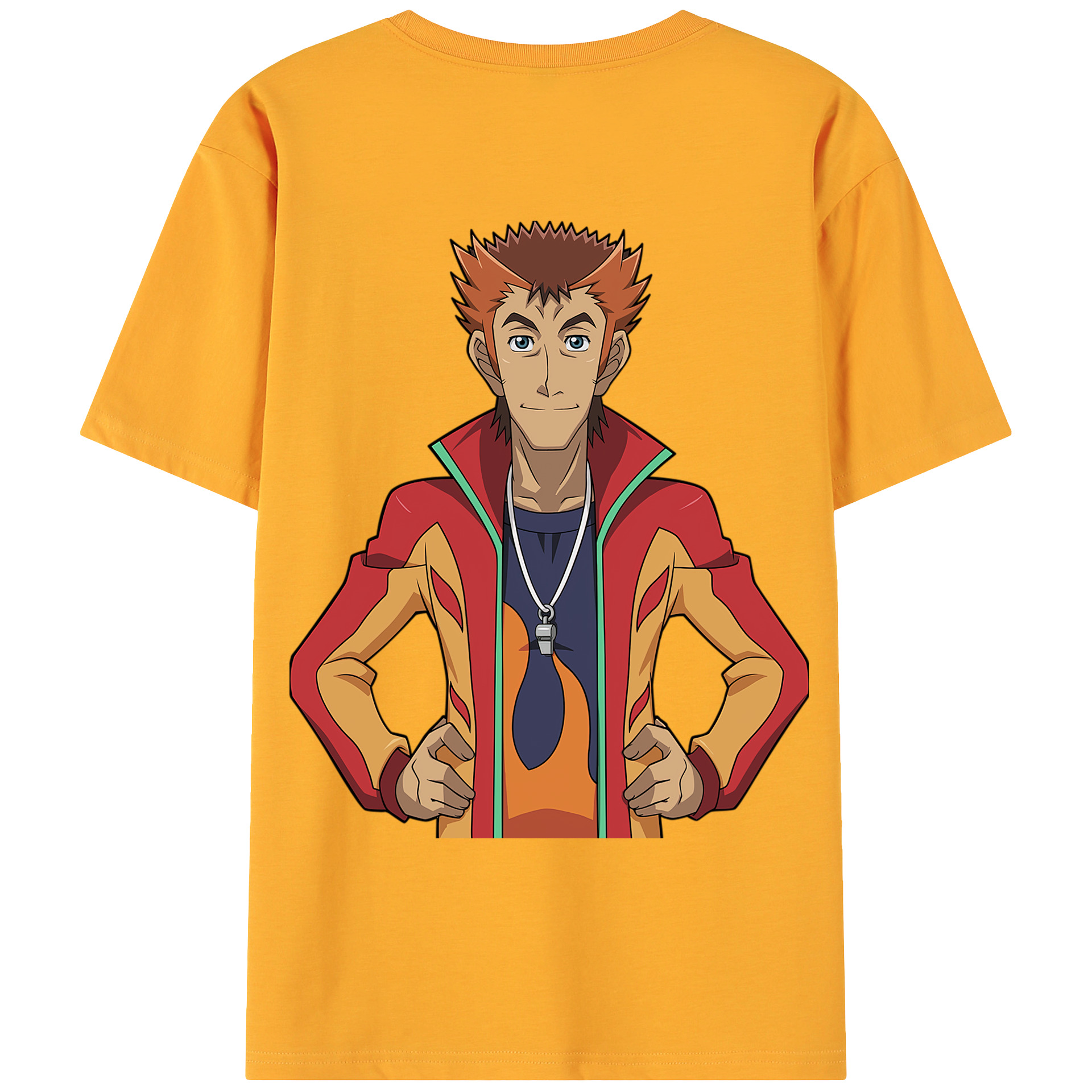 （画像用） 遊☆戯☆王 Yu-Gi-Oh! 綿100％ メンズ半袖Tシャツ（バックプリント） 通気性
