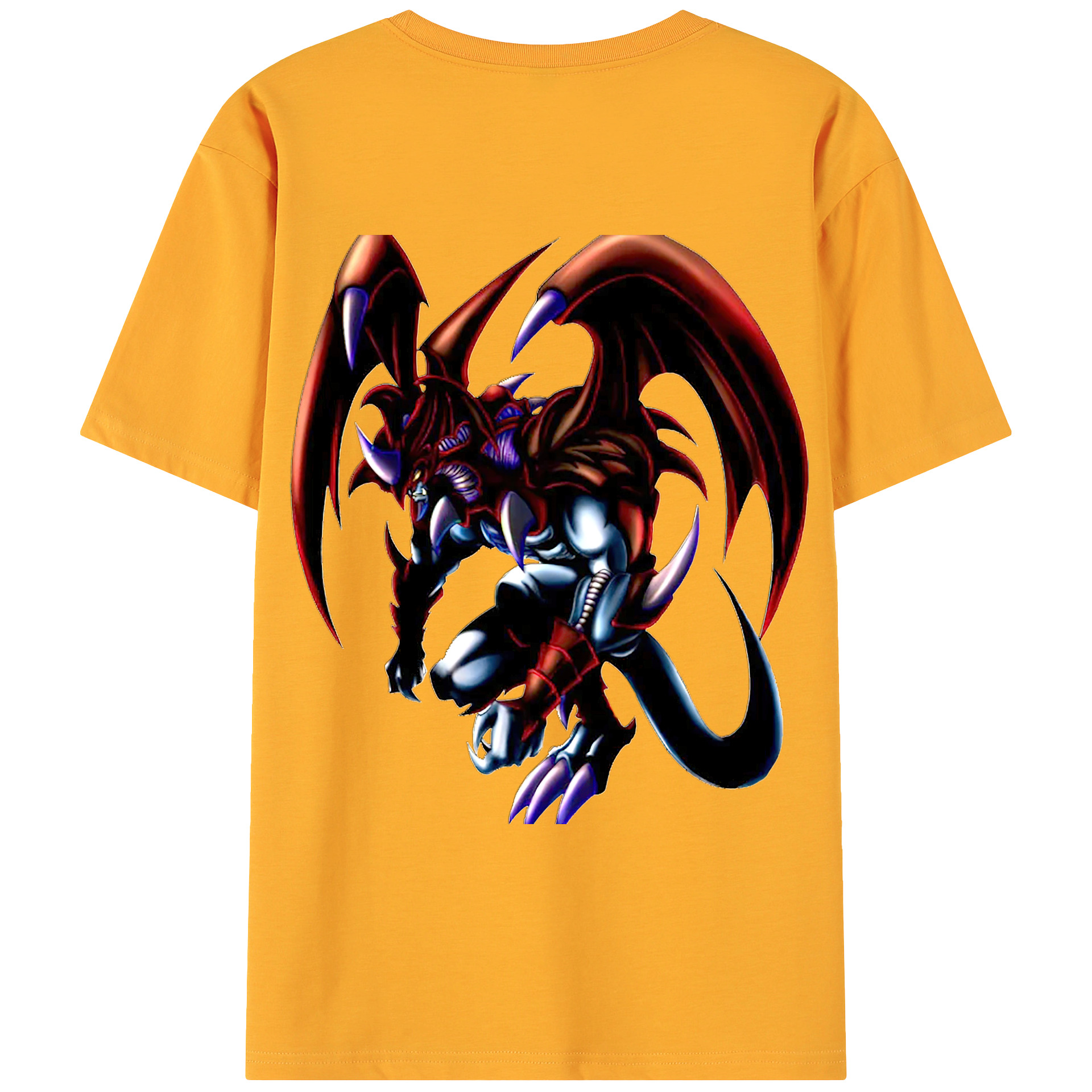 （画像用） 遊☆戯☆王 Yu-Gi-Oh! 綿100％ メンズ半袖Tシャツ（バックプリント） 通気性