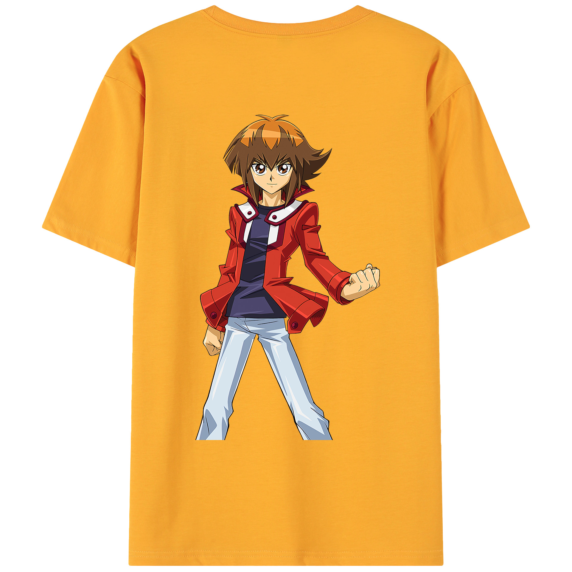 （画像用） 遊☆戯☆王 Yu-Gi-Oh! 綿100％ メンズ半袖Tシャツ（バックプリント） 通気性