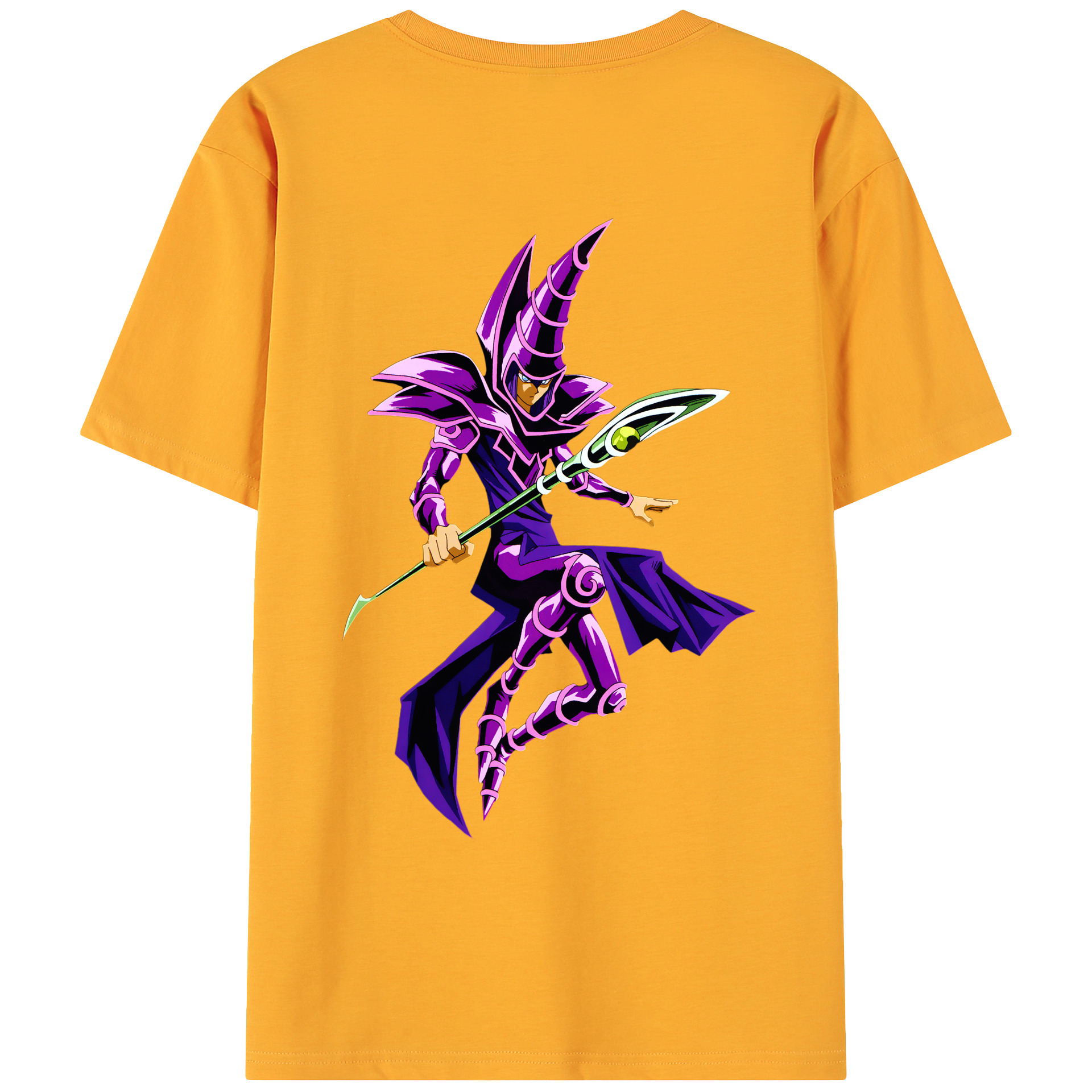 （画像用） 遊☆戯☆王 Yu-Gi-Oh! 綿100％ メンズ半袖Tシャツ（バックプリント） 通気性