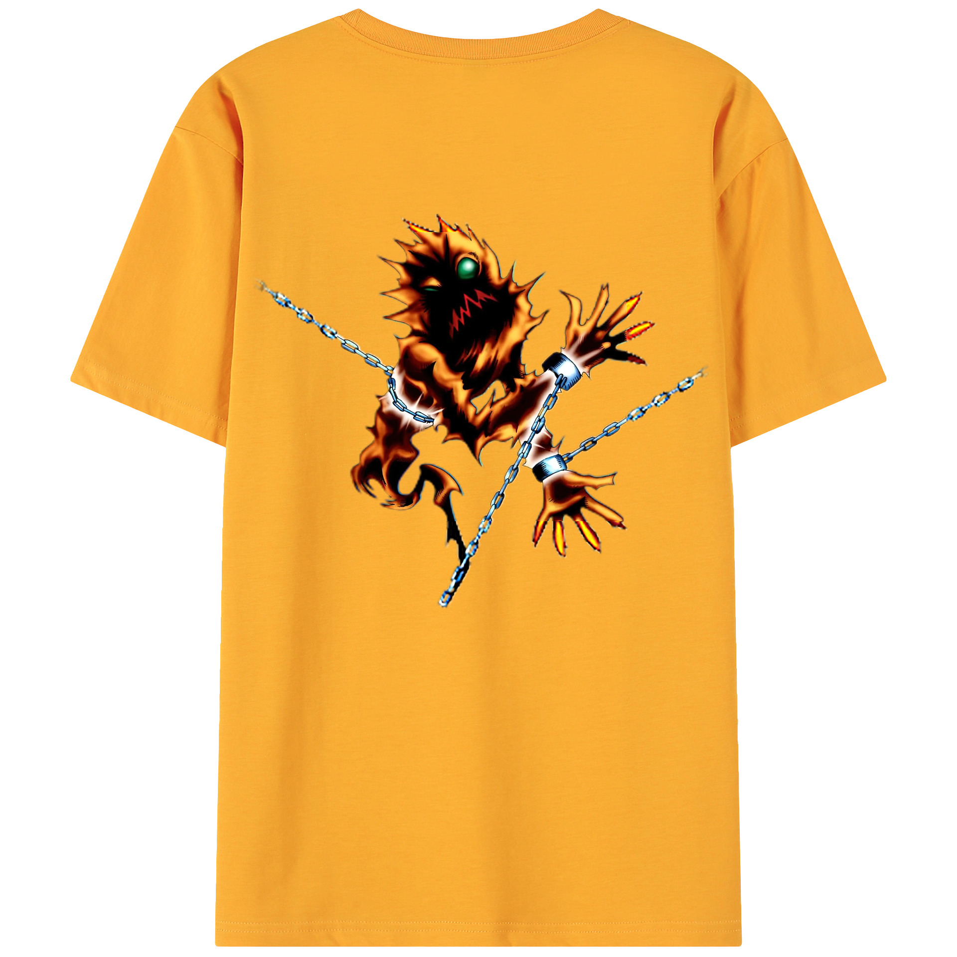 （画像用） 遊☆戯☆王 Yu-Gi-Oh! 綿100％ メンズ半袖Tシャツ（バックプリント） 通気性