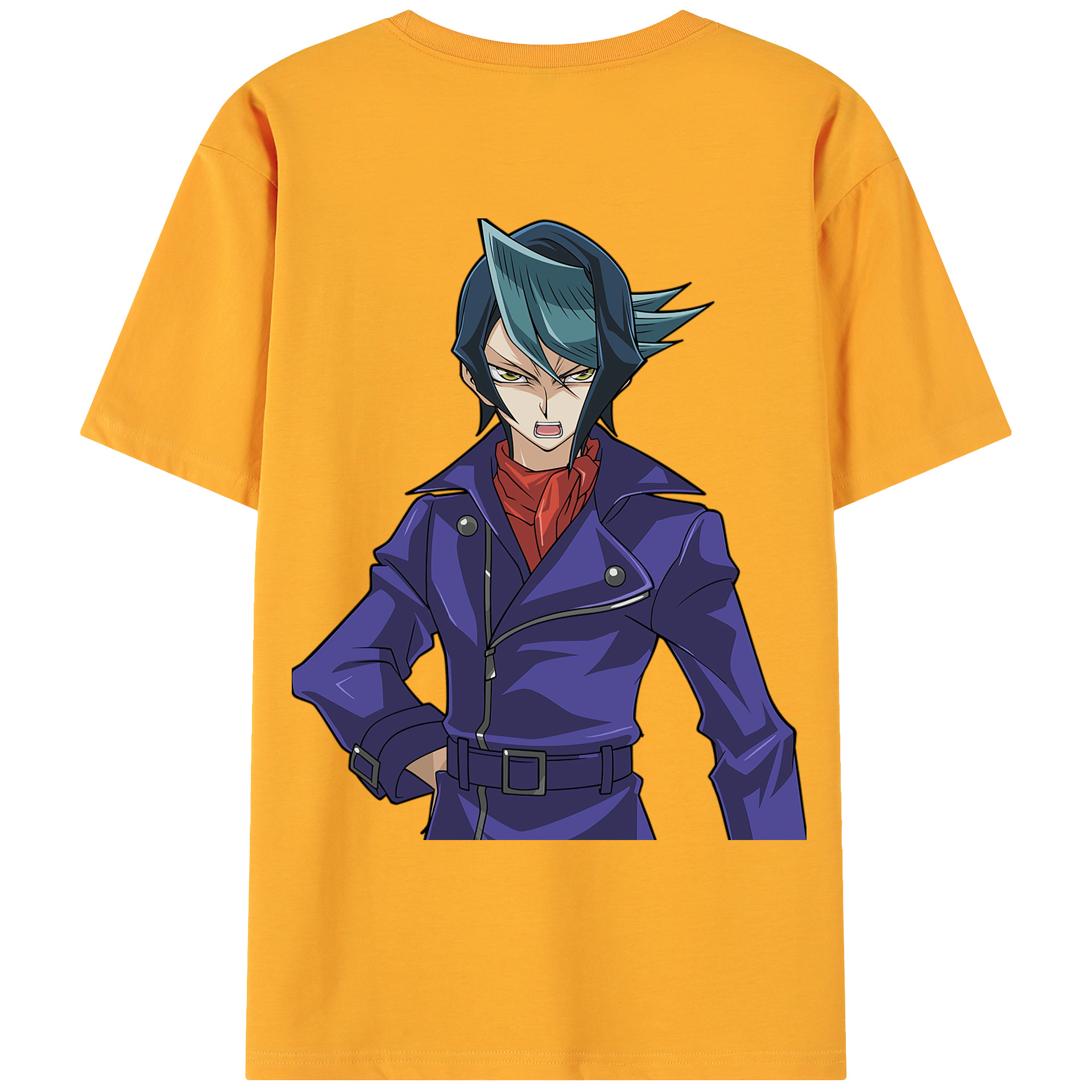 （画像用） 遊☆戯☆王 Yu-Gi-Oh! 綿100％ メンズ半袖Tシャツ（バックプリント） 通気性