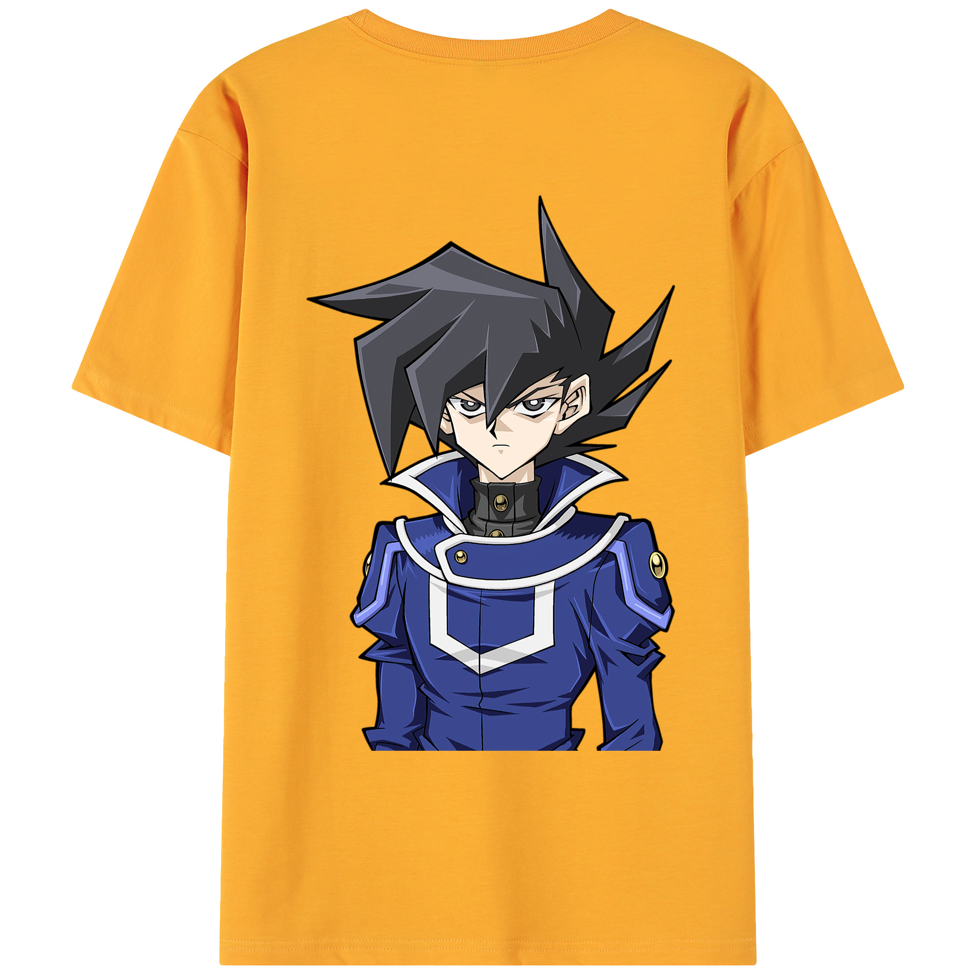 （画像用） 遊☆戯☆王 Yu-Gi-Oh! 綿100％ メンズ半袖Tシャツ（バックプリント） 通気性