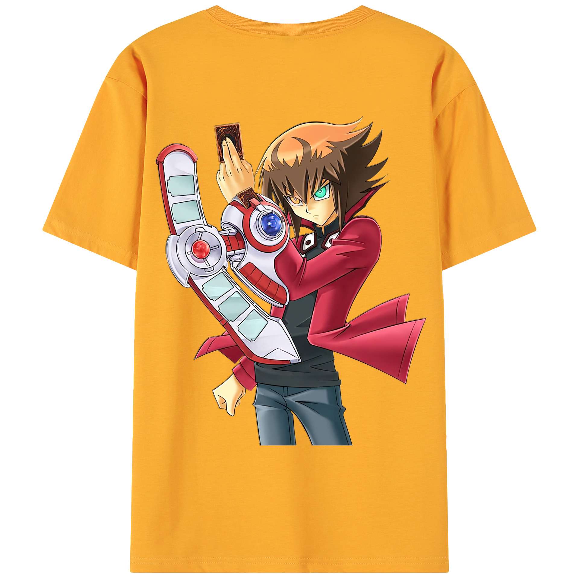 （画像用） 遊☆戯☆王 Yu-Gi-Oh! 綿100％ メンズ半袖Tシャツ（バックプリント） 通気性