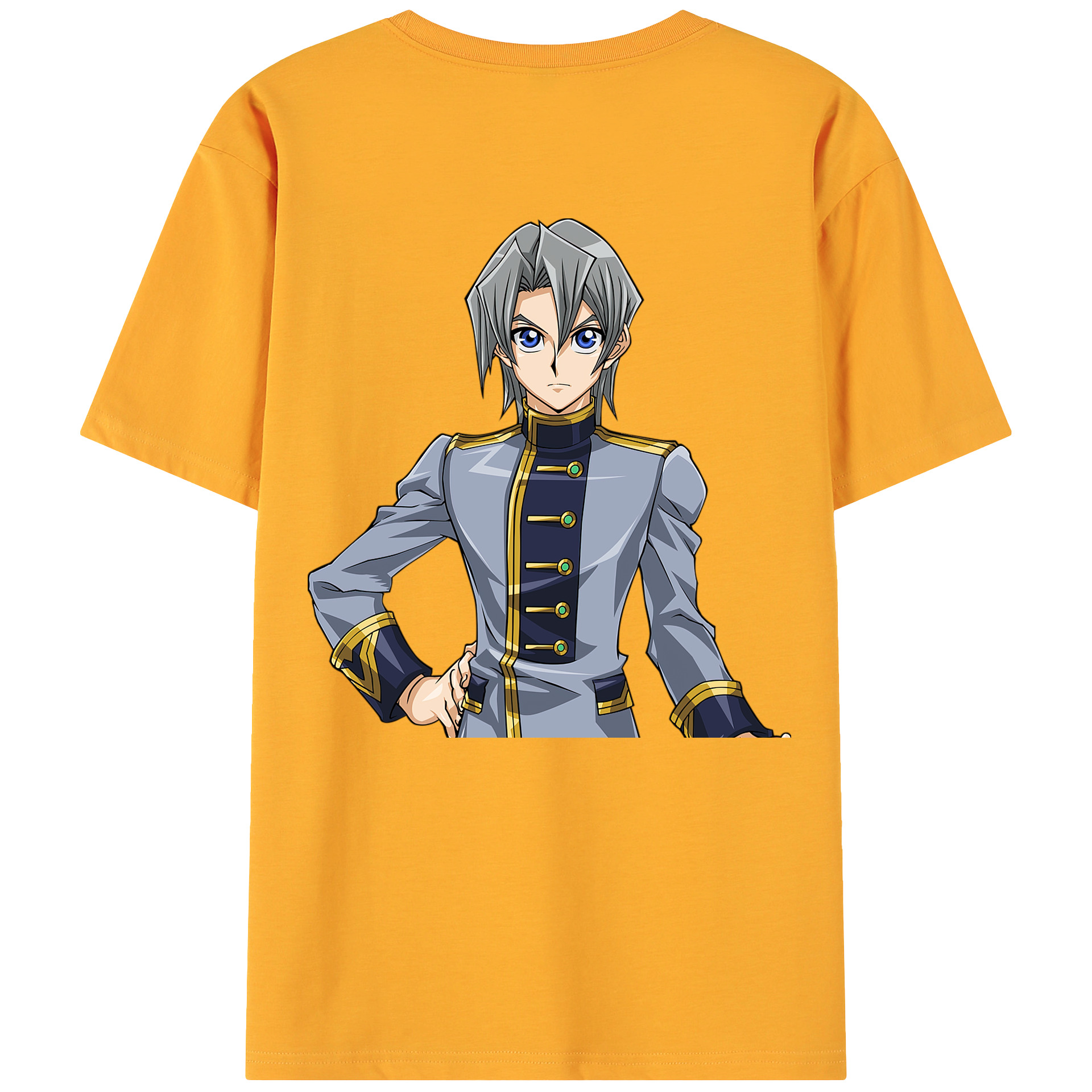 （画像用） 遊☆戯☆王 Yu-Gi-Oh! 綿100％ メンズ半袖Tシャツ（バックプリント） 通気性