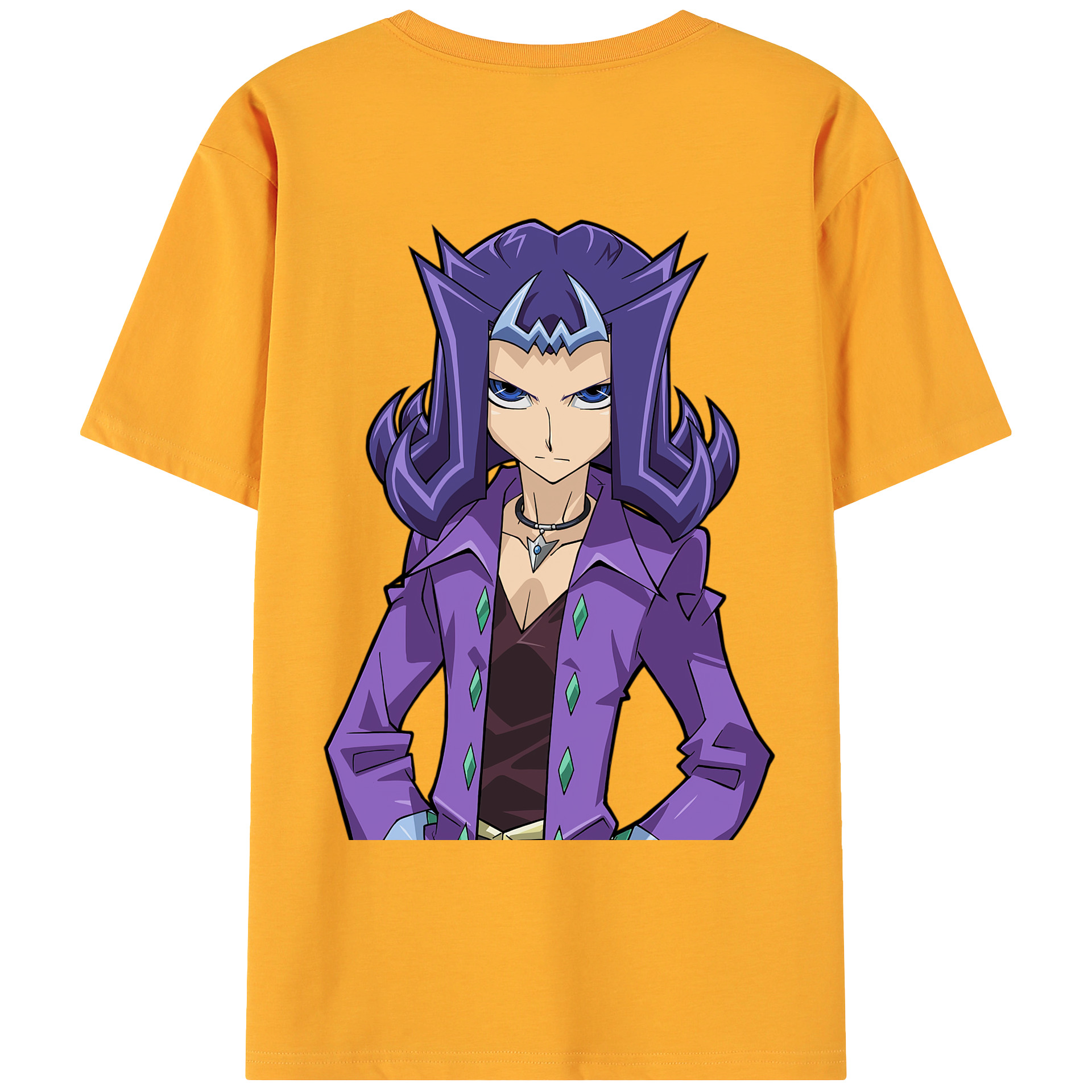 （画像用） 遊☆戯☆王 Yu-Gi-Oh! 綿100％ メンズ半袖Tシャツ（バックプリント） 通気性