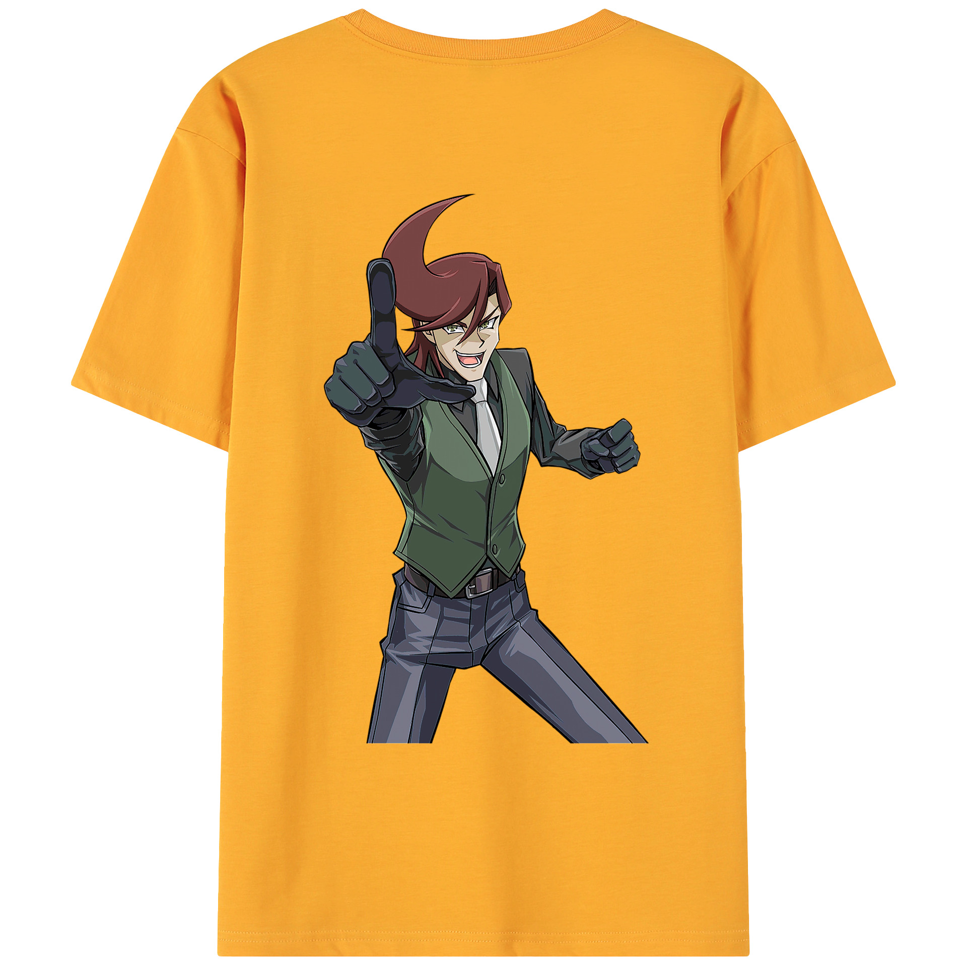 （画像用） 遊☆戯☆王 Yu-Gi-Oh! 綿100％ メンズ半袖Tシャツ（バックプリント） 通気性