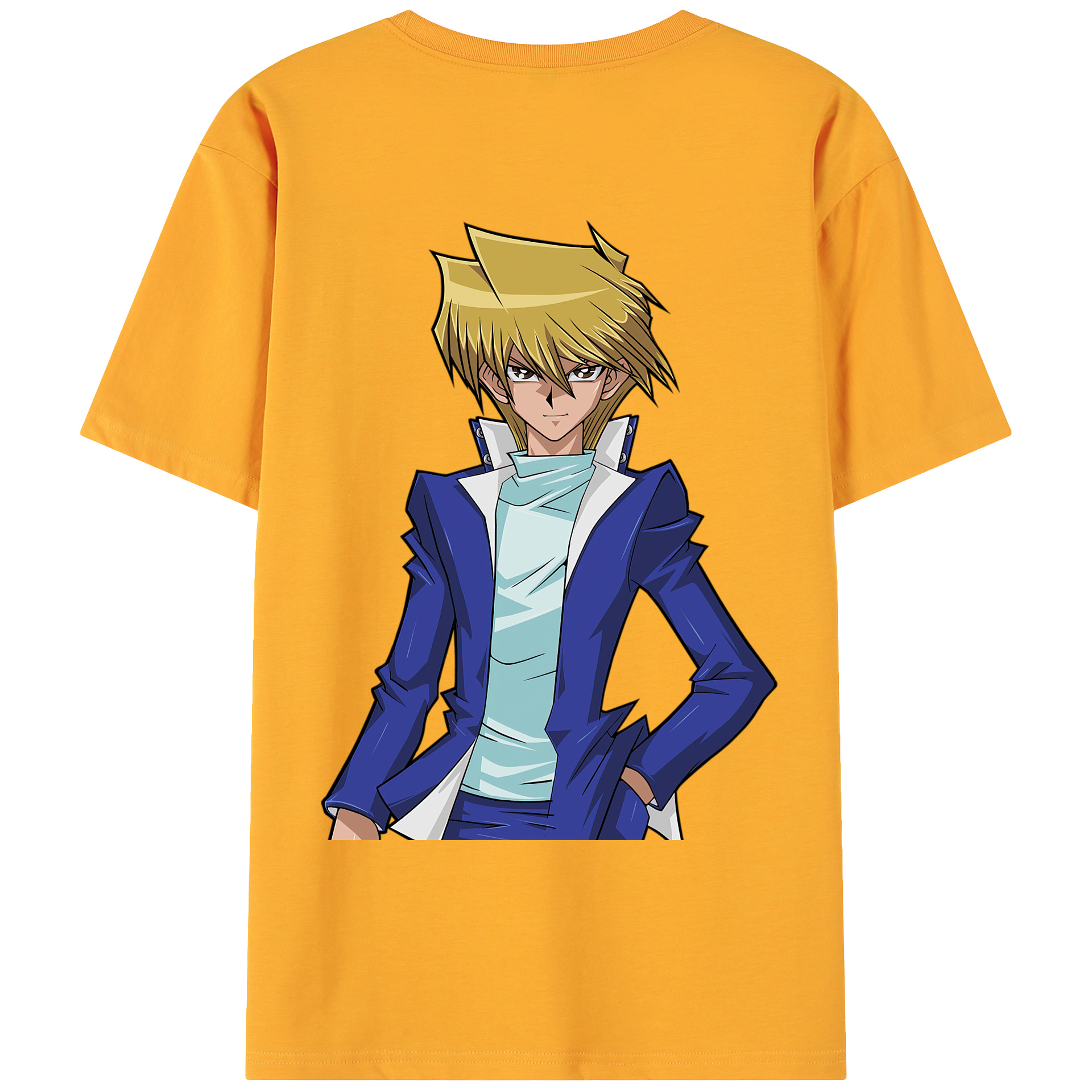 （画像用） 遊☆戯☆王 Yu-Gi-Oh! 綿100％ メンズ半袖Tシャツ（バックプリント） 通気性