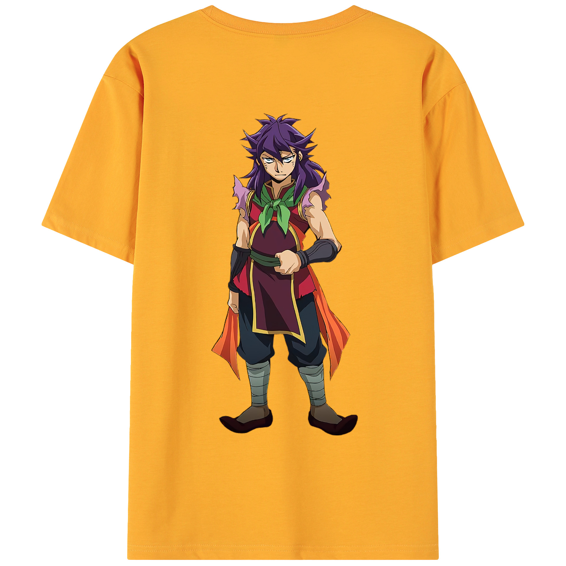 （画像用） 遊☆戯☆王 Yu-Gi-Oh! 綿100％ メンズ半袖Tシャツ（バックプリント） 通気性