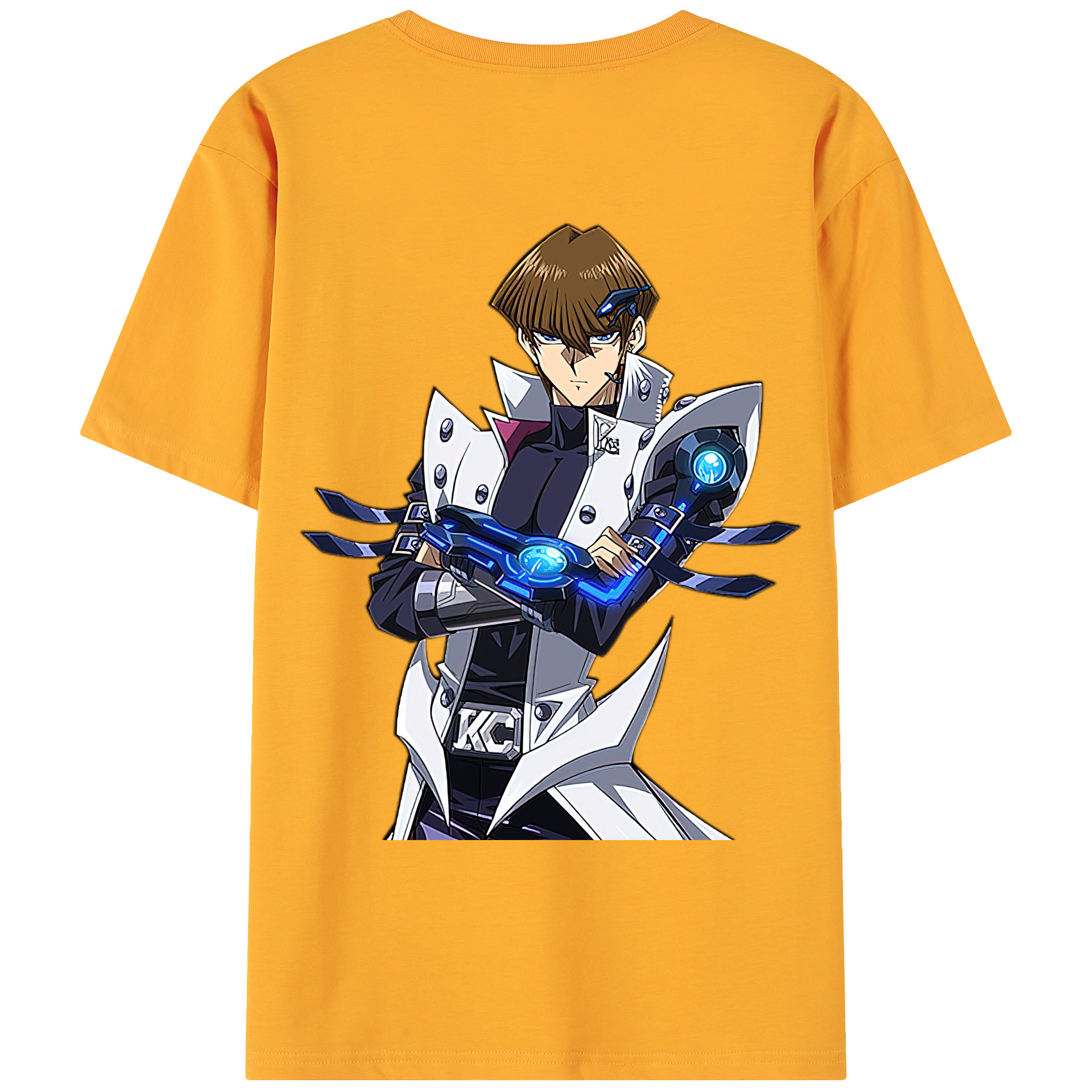 （画像用） 遊☆戯☆王 Yu-Gi-Oh! 綿100％ メンズ半袖Tシャツ（バックプリント） 通気性