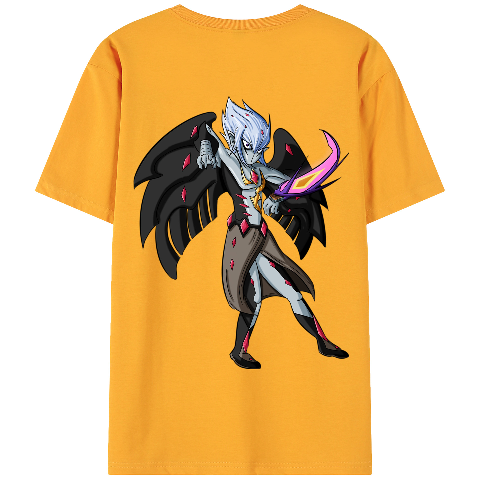 （画像用） 遊☆戯☆王 Yu-Gi-Oh! 綿100％ メンズ半袖Tシャツ（バックプリント） 通気性
