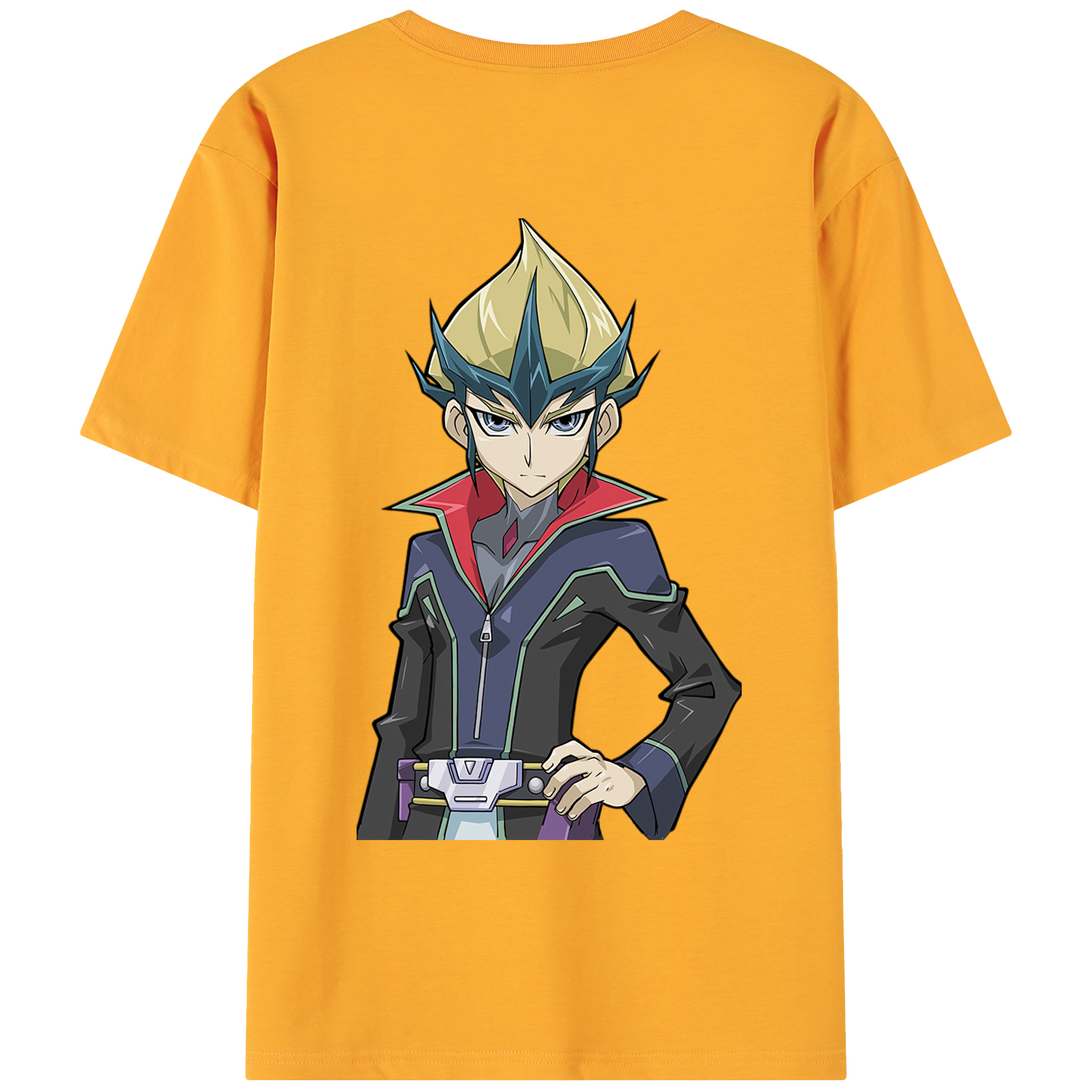 （画像用） 遊☆戯☆王 Yu-Gi-Oh! 綿100％ メンズ半袖Tシャツ（バックプリント） 通気性