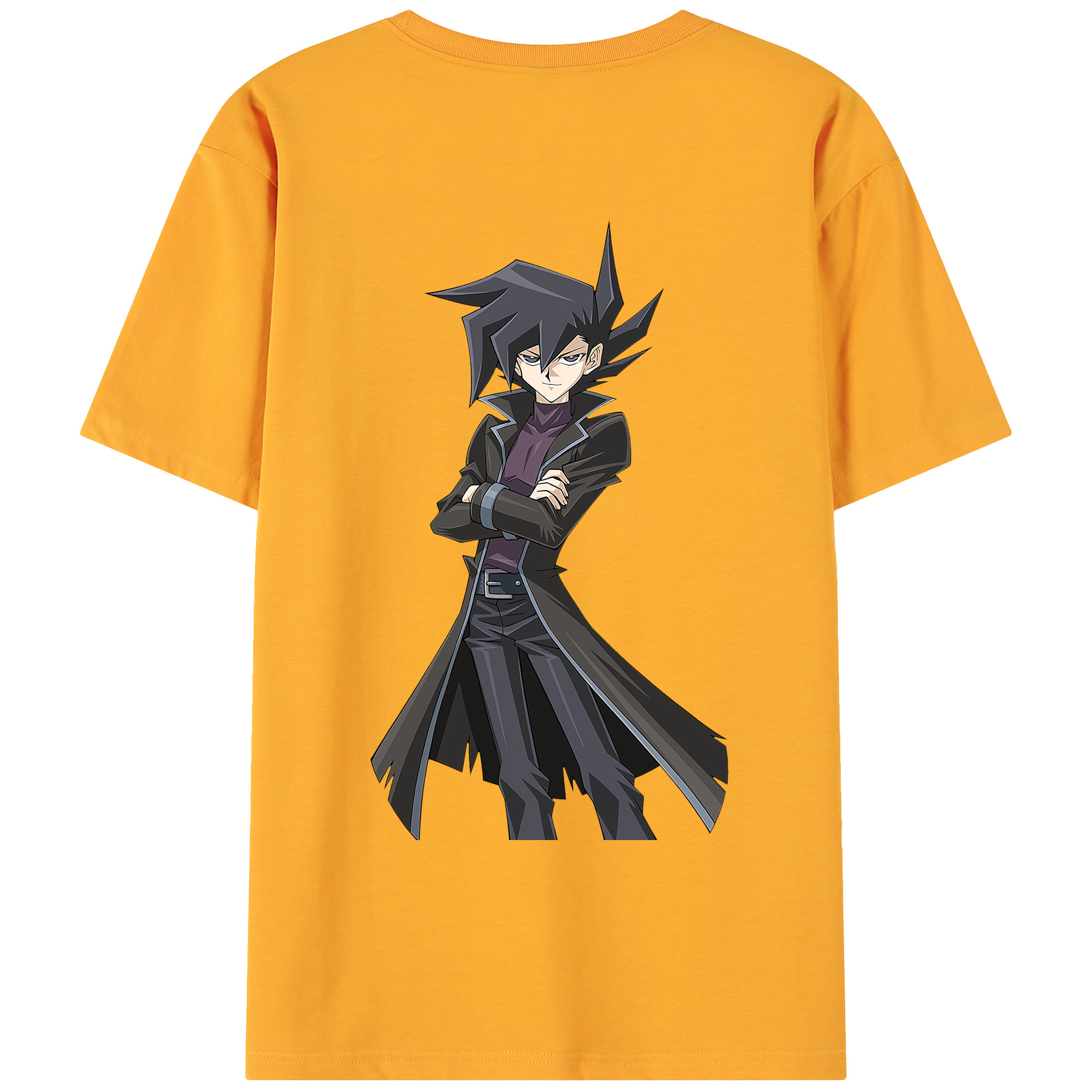 （画像用） 遊☆戯☆王 Yu-Gi-Oh! 綿100％ メンズ半袖Tシャツ（バックプリント） 通気性