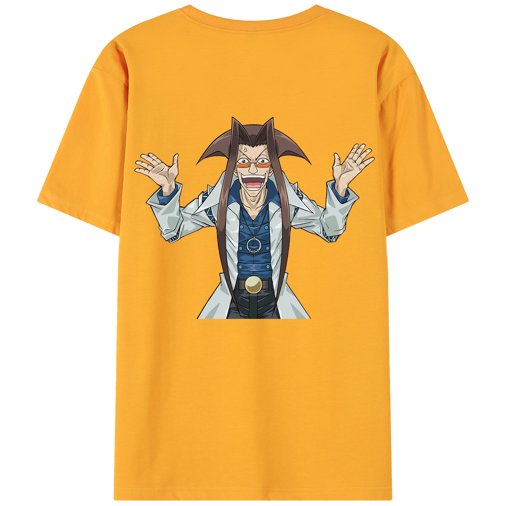 （画像用） 遊☆戯☆王 Yu-Gi-Oh! 綿100％ メンズ半袖Tシャツ（バックプリント） 通気性