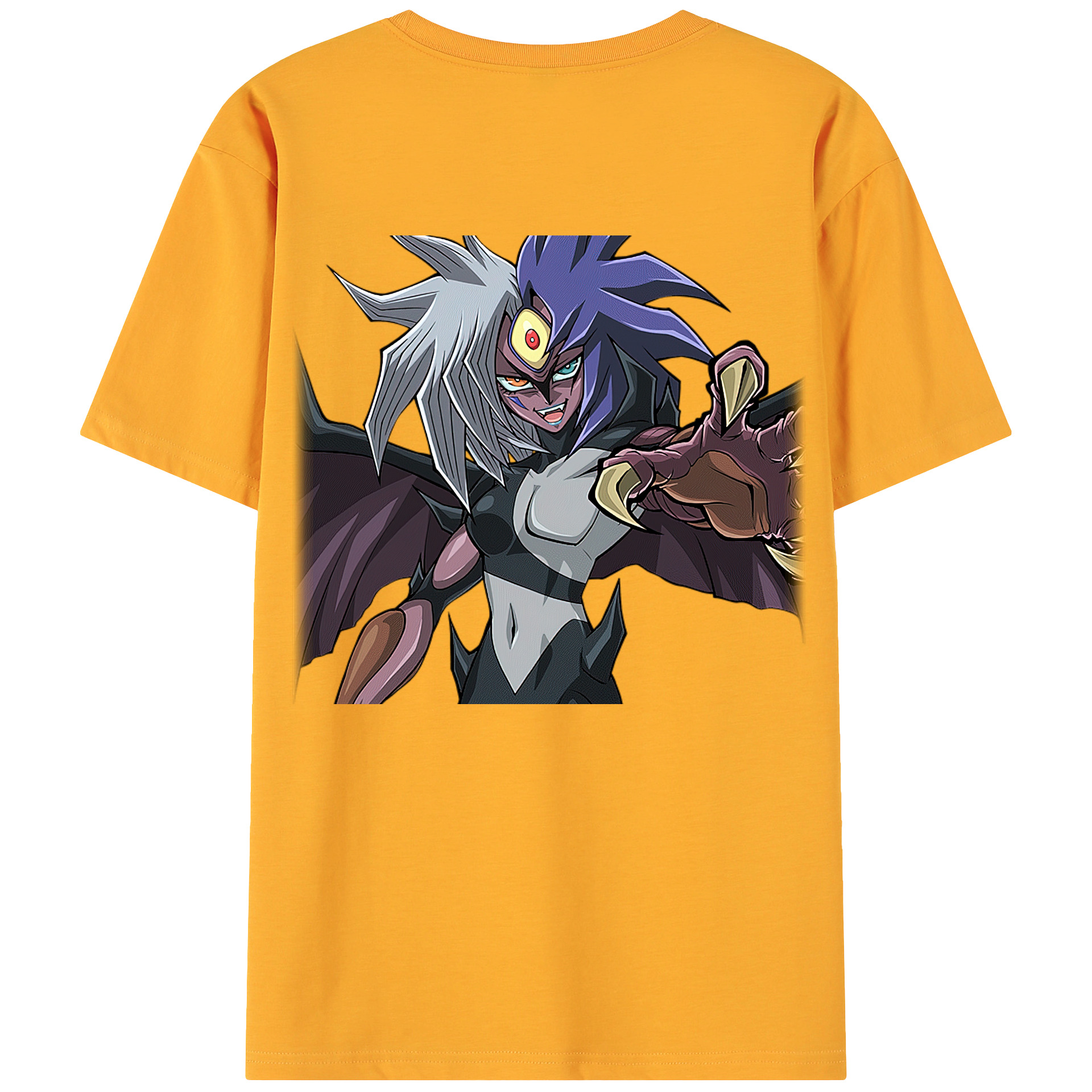 （画像用） 遊☆戯☆王 Yu-Gi-Oh! 綿100％ メンズ半袖Tシャツ（バックプリント） 通気性