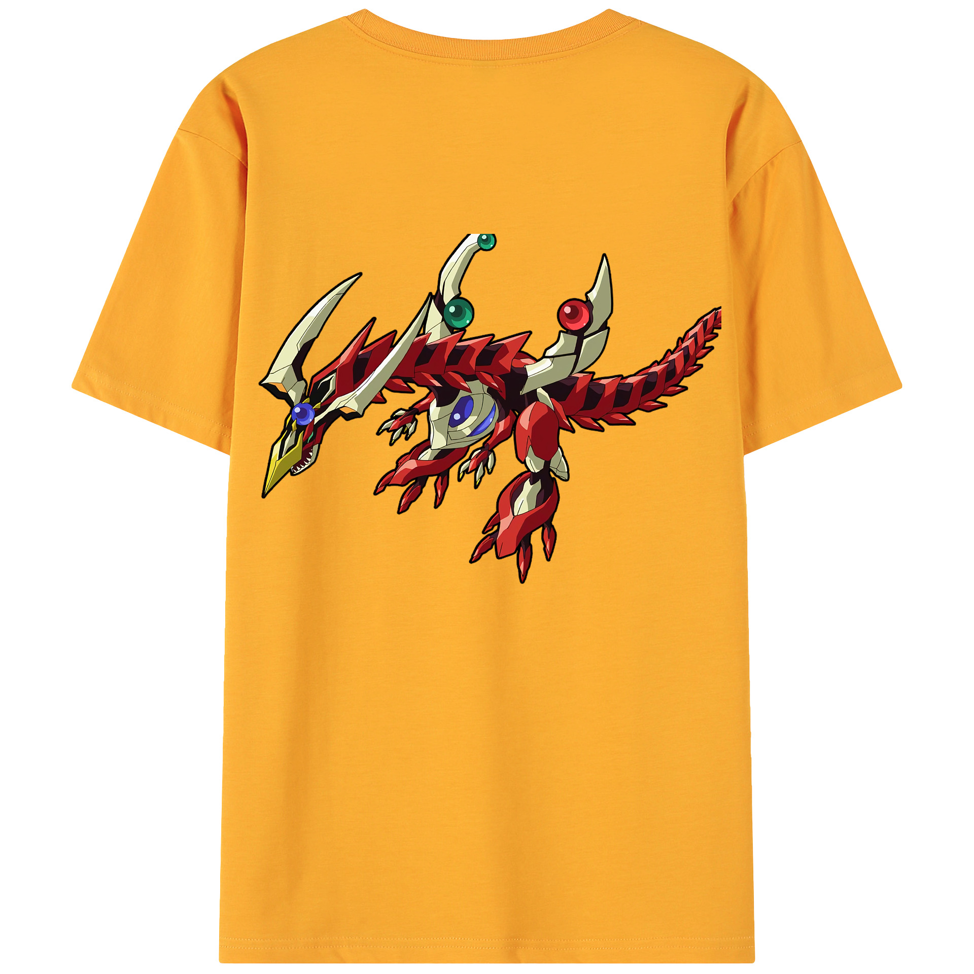 （画像用） 遊☆戯☆王 Yu-Gi-Oh! 綿100％ メンズ半袖Tシャツ（バックプリント） 通気性