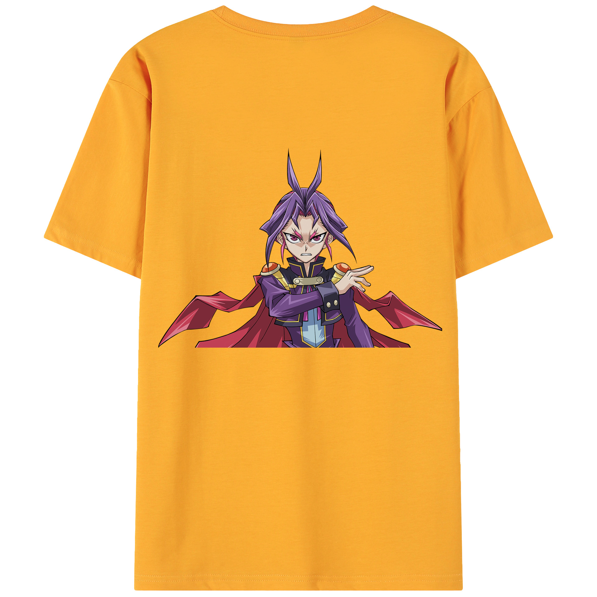 （画像用） 遊☆戯☆王 Yu-Gi-Oh! 綿100％ メンズ半袖Tシャツ（バックプリント） 通気性