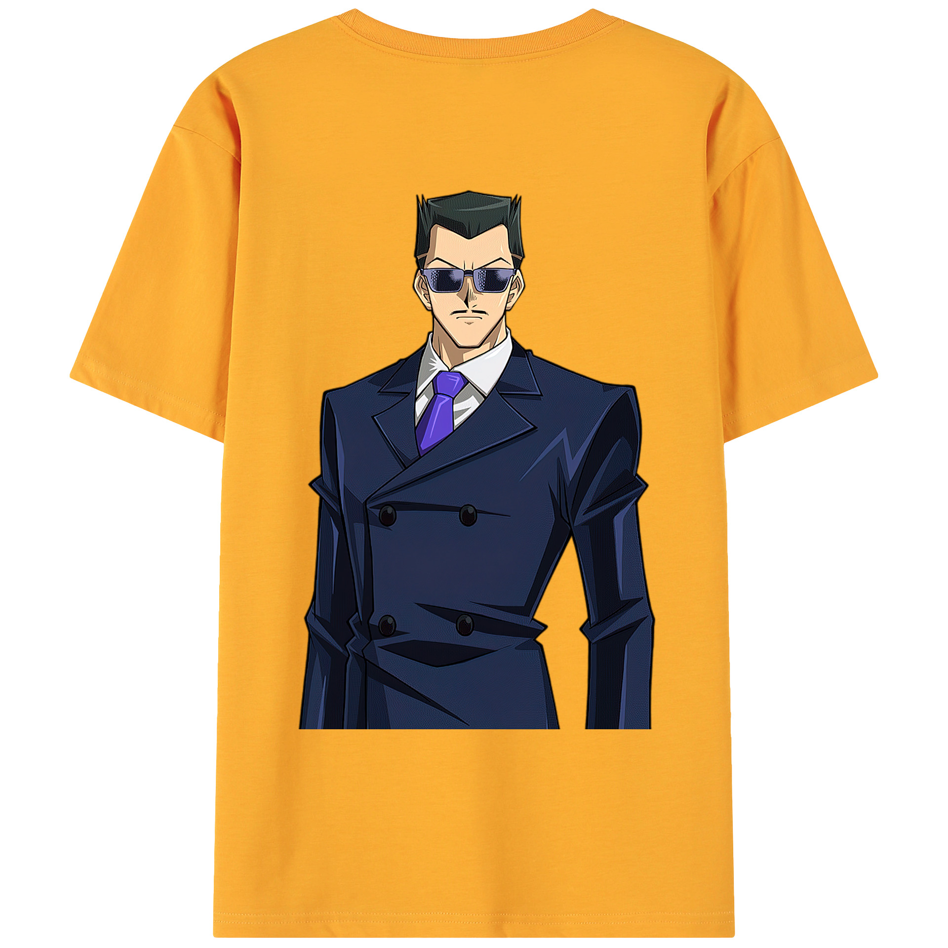 （画像用） 遊☆戯☆王 Yu-Gi-Oh! 綿100％ メンズ半袖Tシャツ（バックプリント） 通気性