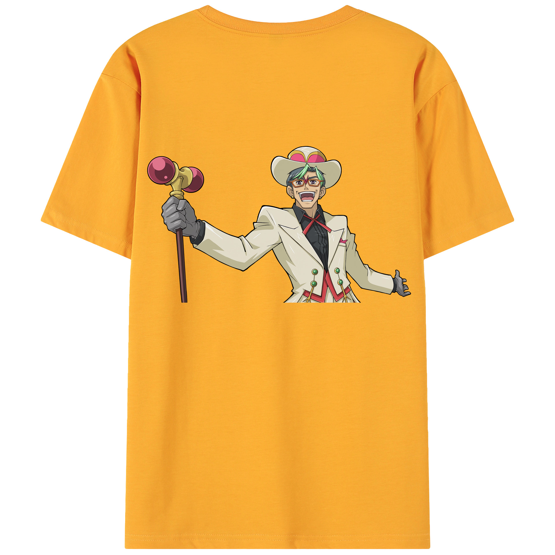 （画像用） 遊☆戯☆王 Yu-Gi-Oh! 綿100％ メンズ半袖Tシャツ（バックプリント） 通気性