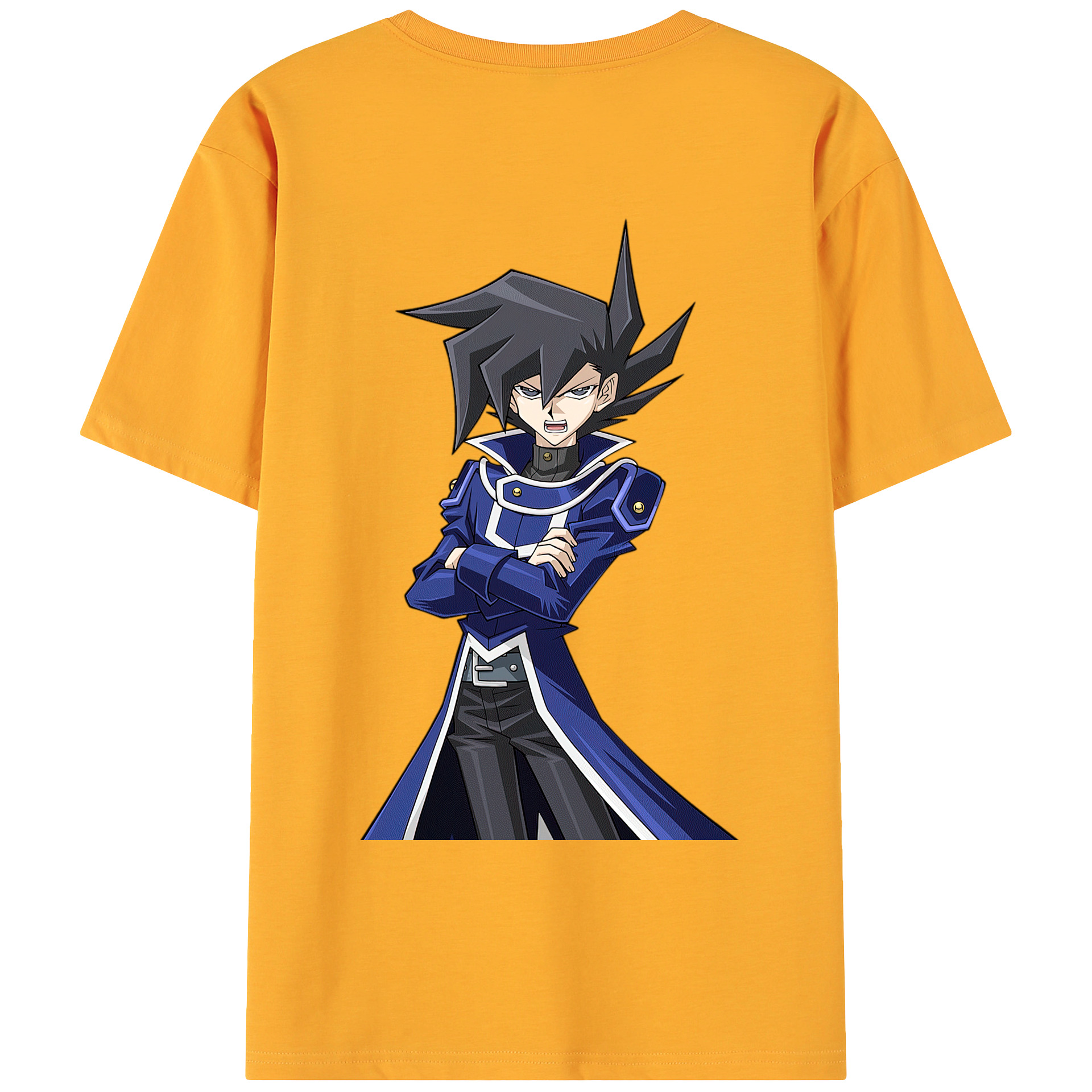 （画像用） 遊☆戯☆王 Yu-Gi-Oh! 綿100％ メンズ半袖Tシャツ（バックプリント） 通気性
