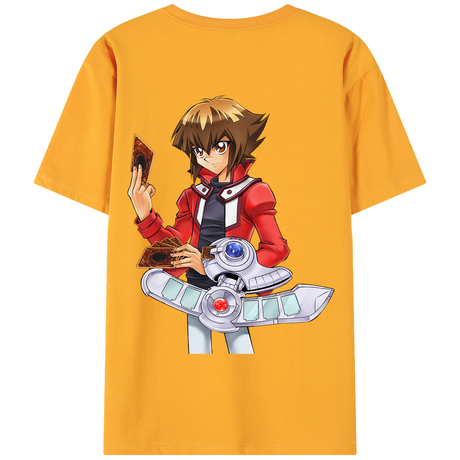 （画像用） 遊☆戯☆王 Yu-Gi-Oh! 綿100％ メンズ半袖Tシャツ（バックプリント） 通気性