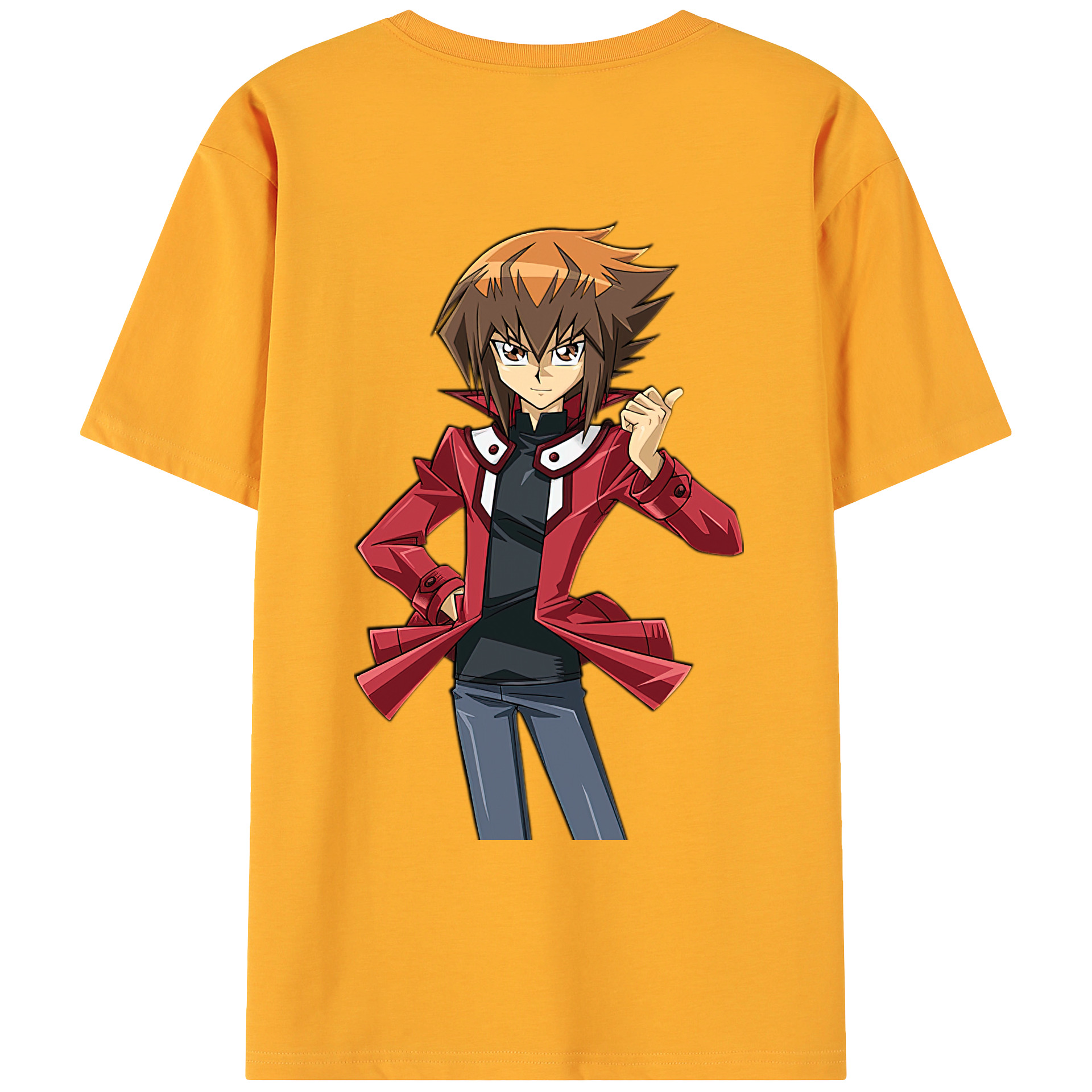 （画像用） 遊☆戯☆王 Yu-Gi-Oh! 綿100％ メンズ半袖Tシャツ（バックプリント） 通気性