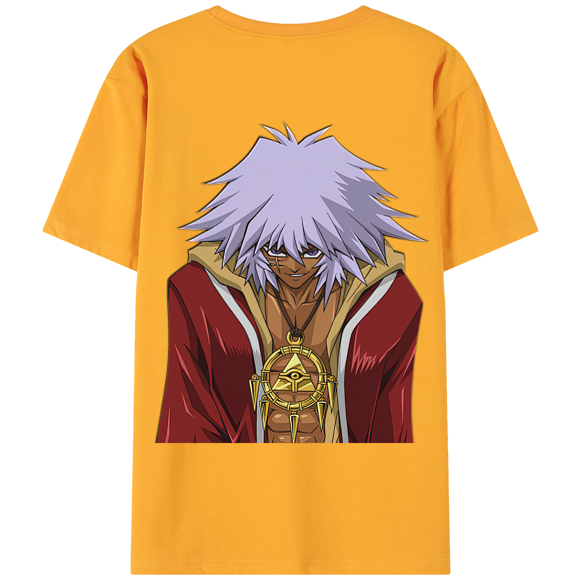 （画像用） 遊☆戯☆王 Yu-Gi-Oh! 綿100％ メンズ半袖Tシャツ（バックプリント） 通気性