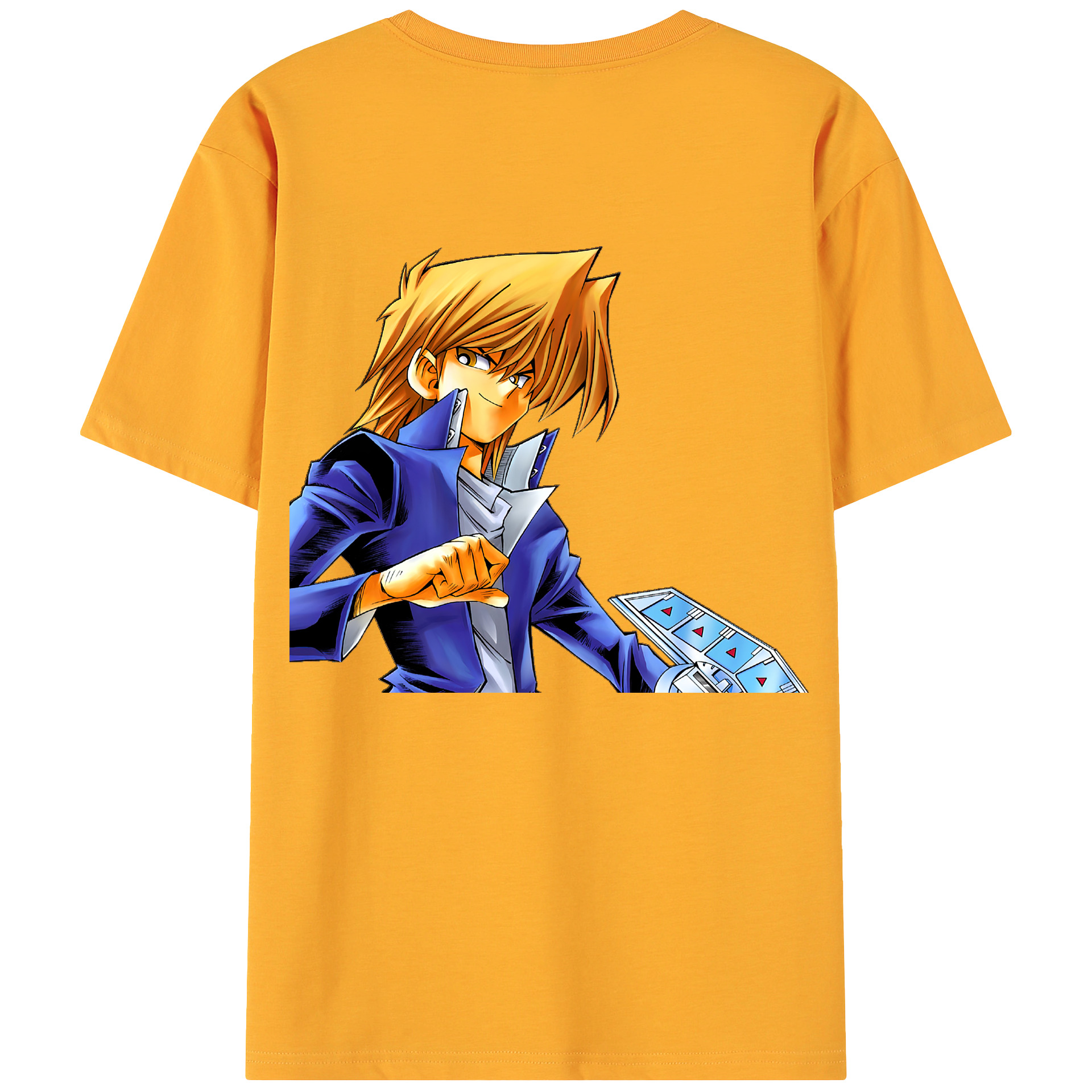 （画像用） 遊☆戯☆王 Yu-Gi-Oh! 綿100％ メンズ半袖Tシャツ（バックプリント） 通気性