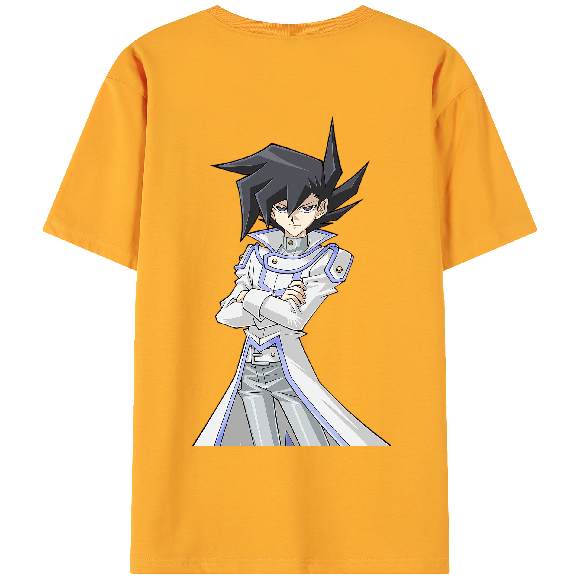 （画像用） 遊☆戯☆王 Yu-Gi-Oh! 綿100％ メンズ半袖Tシャツ（バックプリント） 通気性