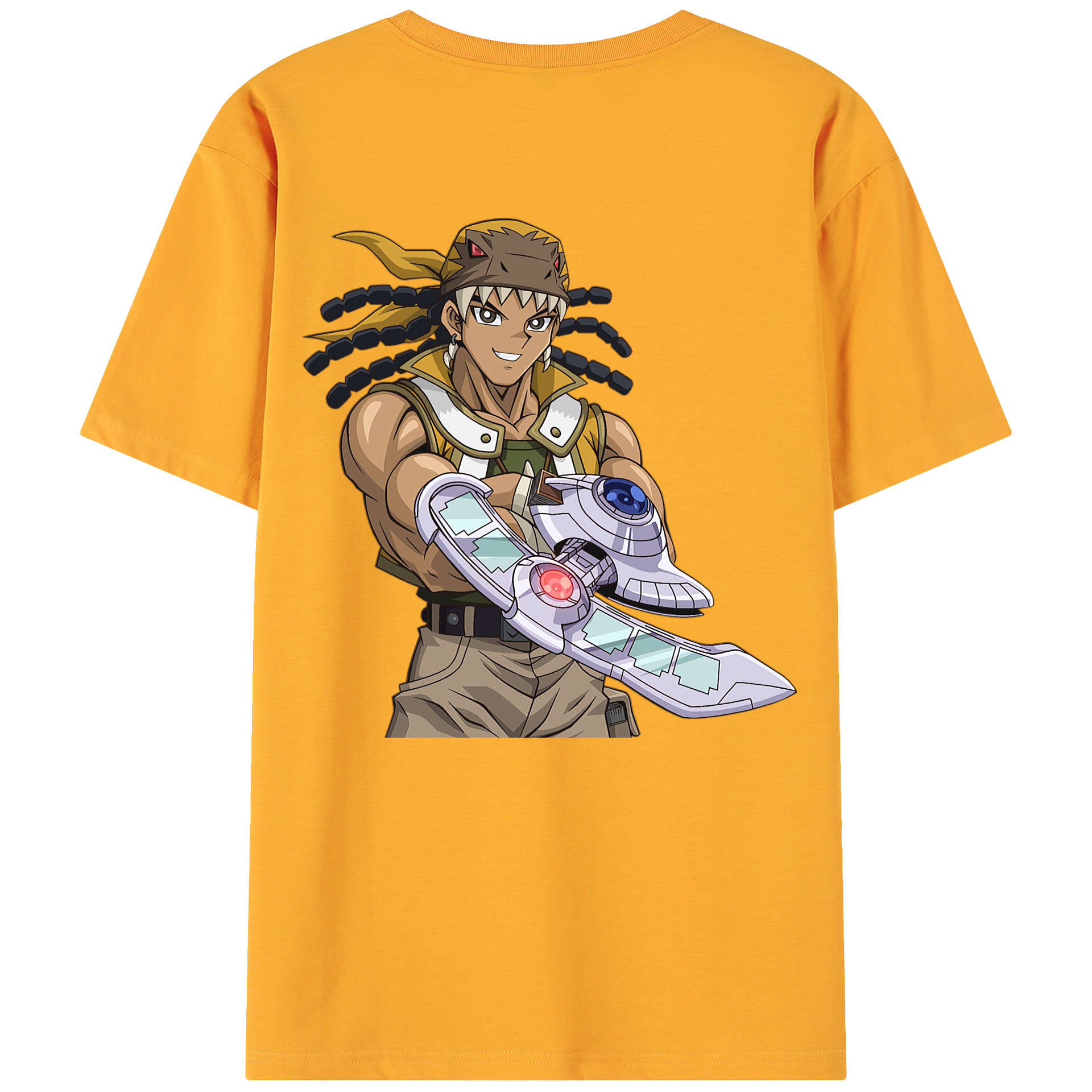 （画像用） 遊☆戯☆王 Yu-Gi-Oh! 綿100％ メンズ半袖Tシャツ（バックプリント） 通気性