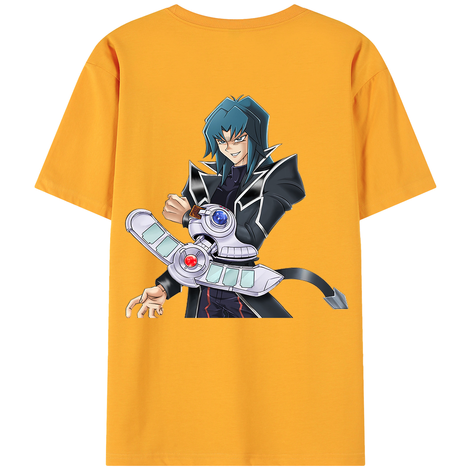 （画像用） 遊☆戯☆王 Yu-Gi-Oh! 綿100％ メンズ半袖Tシャツ（バックプリント） 通気性
