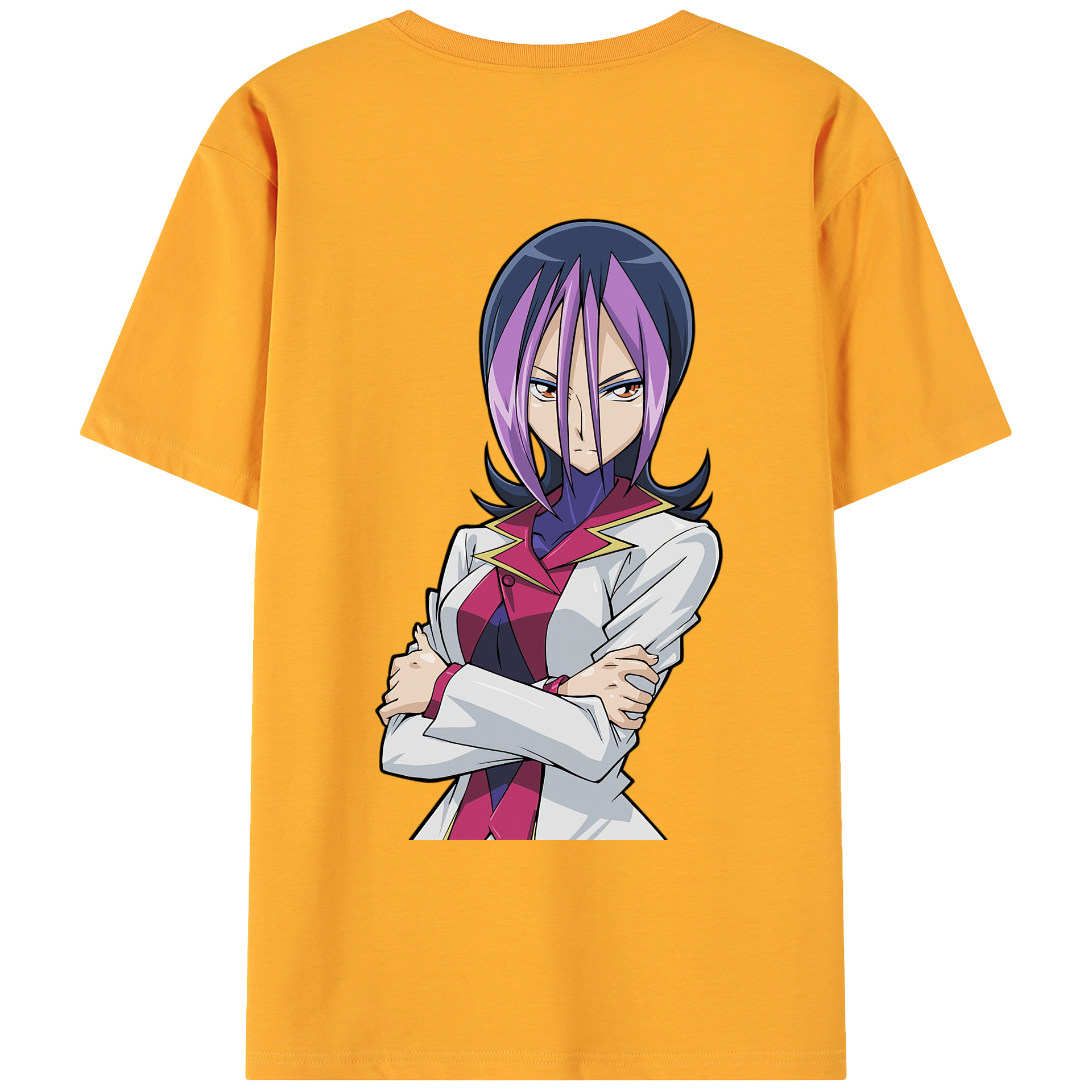 （画像用） 遊☆戯☆王 Yu-Gi-Oh! 綿100％ メンズ半袖Tシャツ（バックプリント） 通気性