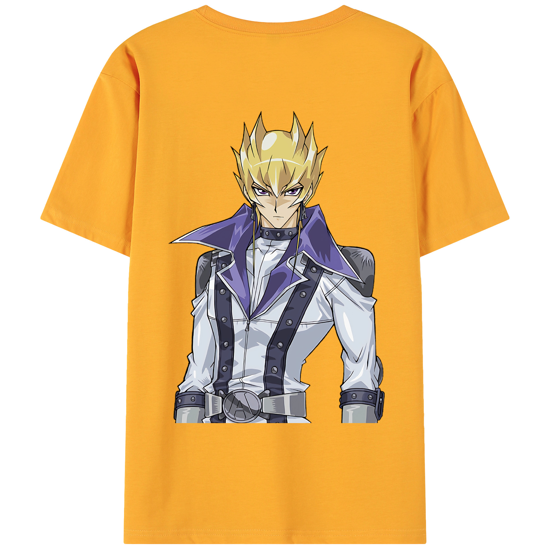 （画像用） 遊☆戯☆王 Yu-Gi-Oh! 綿100％ メンズ半袖Tシャツ（バックプリント） 通気性