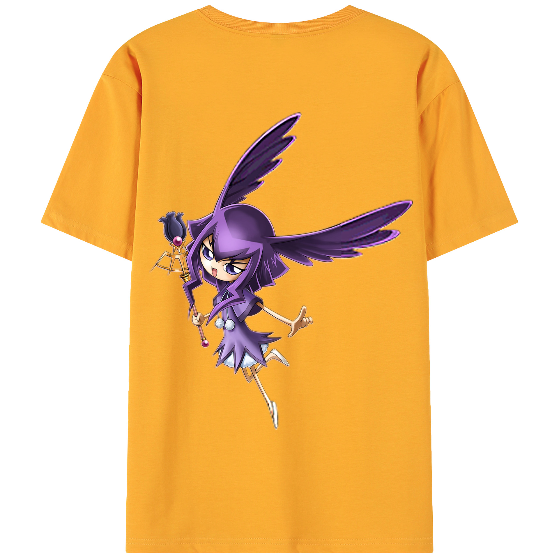 （画像用） 遊☆戯☆王 Yu-Gi-Oh! 綿100％ メンズ半袖Tシャツ（バックプリント） 通気性