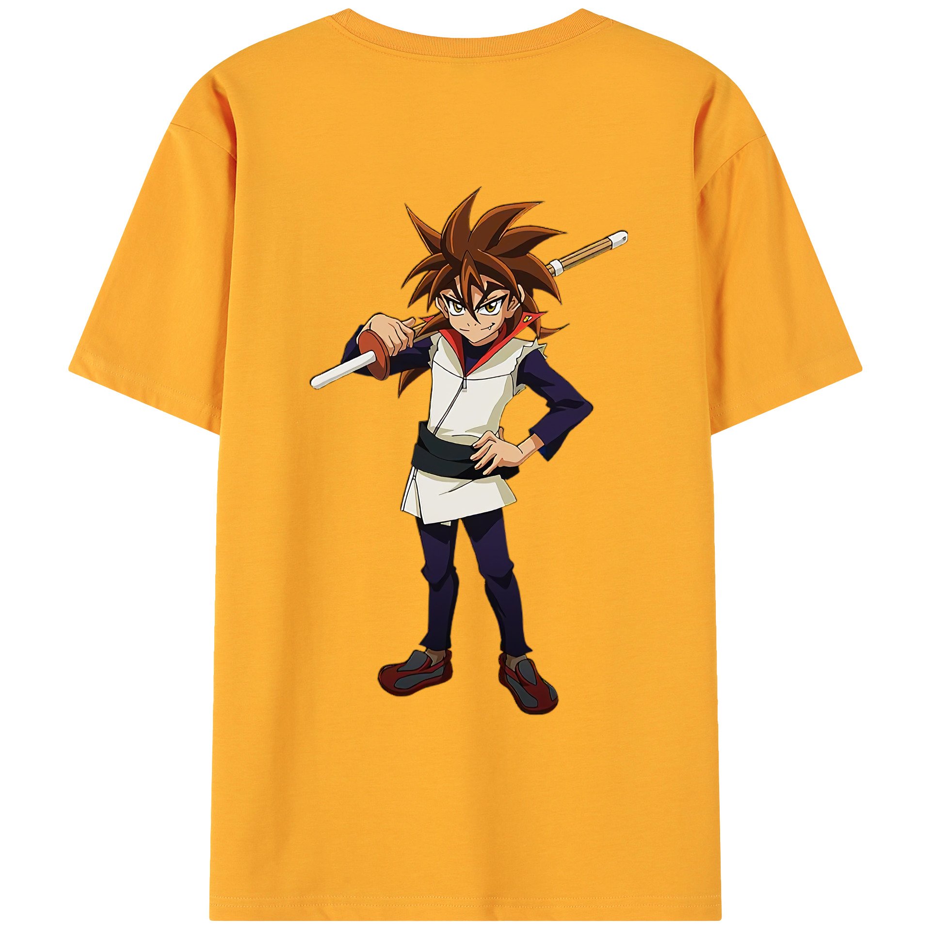 （画像用） 遊☆戯☆王 Yu-Gi-Oh! 綿100％ メンズ半袖Tシャツ（バックプリント） 通気性