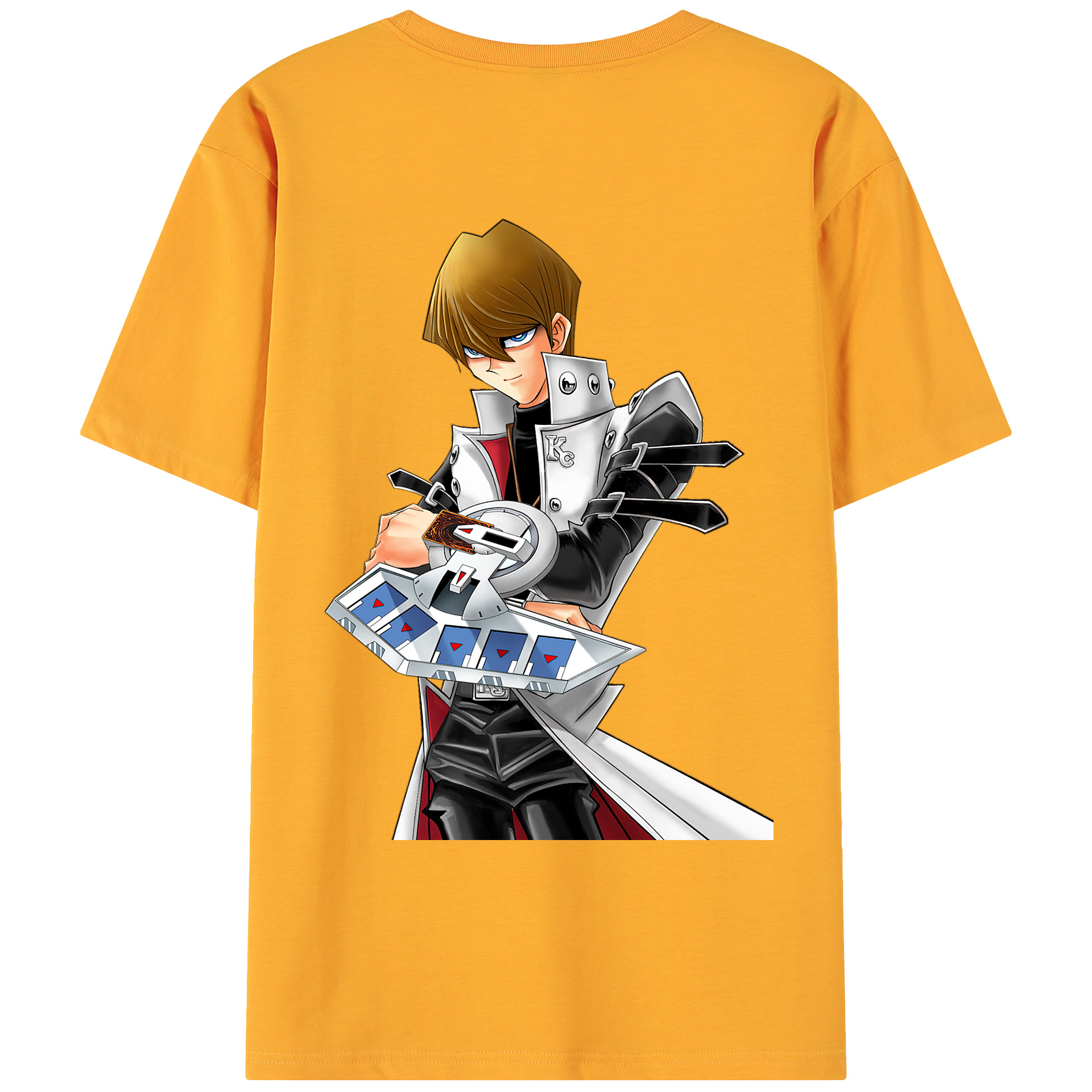 （画像用） 遊☆戯☆王 Yu-Gi-Oh! 綿100％ メンズ半袖Tシャツ（バックプリント） 通気性