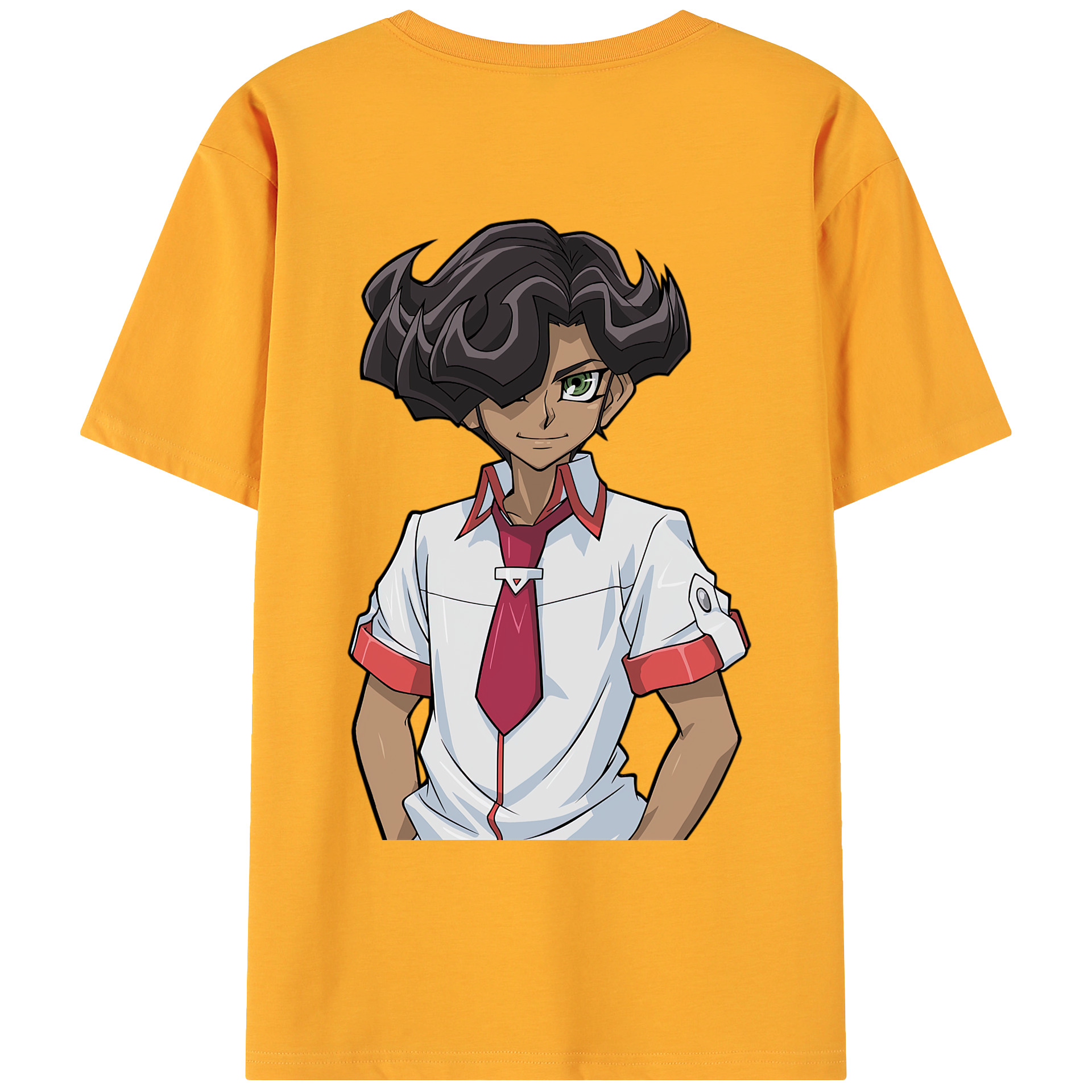 （画像用） 遊☆戯☆王 Yu-Gi-Oh! 綿100％ メンズ半袖Tシャツ（バックプリント） 通気性