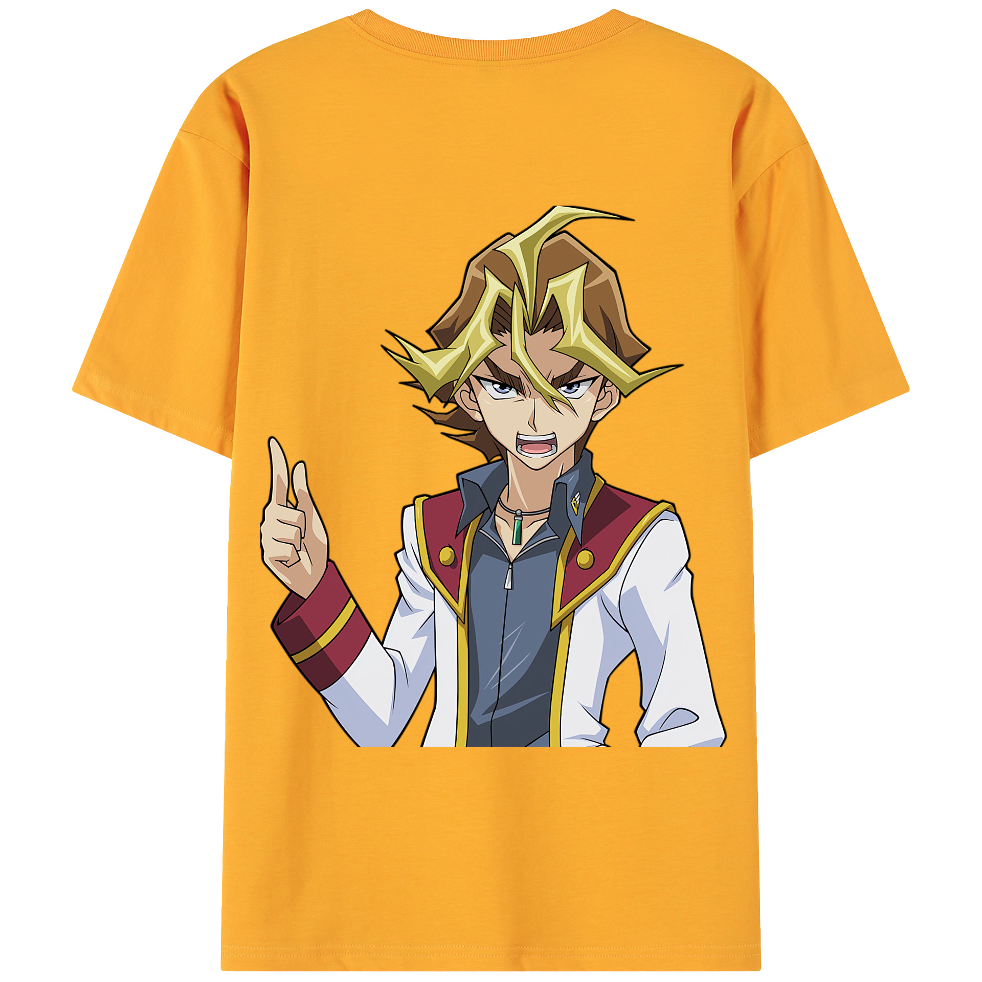（画像用） 遊☆戯☆王 Yu-Gi-Oh! 綿100％ メンズ半袖Tシャツ（バックプリント） 通気性