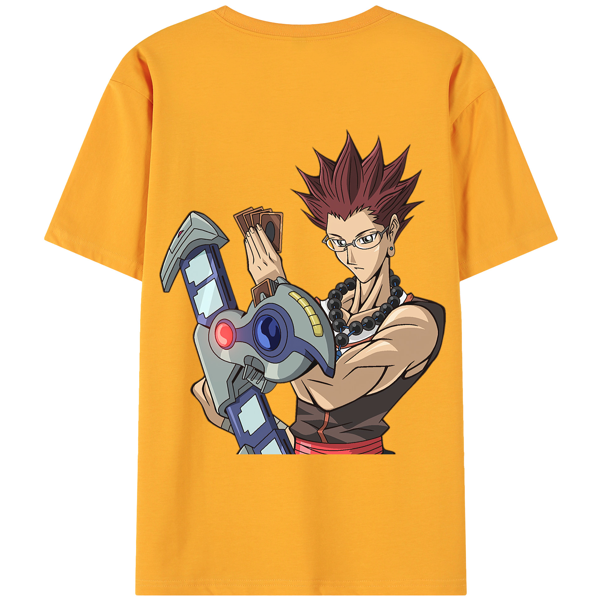 （画像用） 遊☆戯☆王 Yu-Gi-Oh! 綿100％ メンズ半袖Tシャツ（バックプリント） 通気性