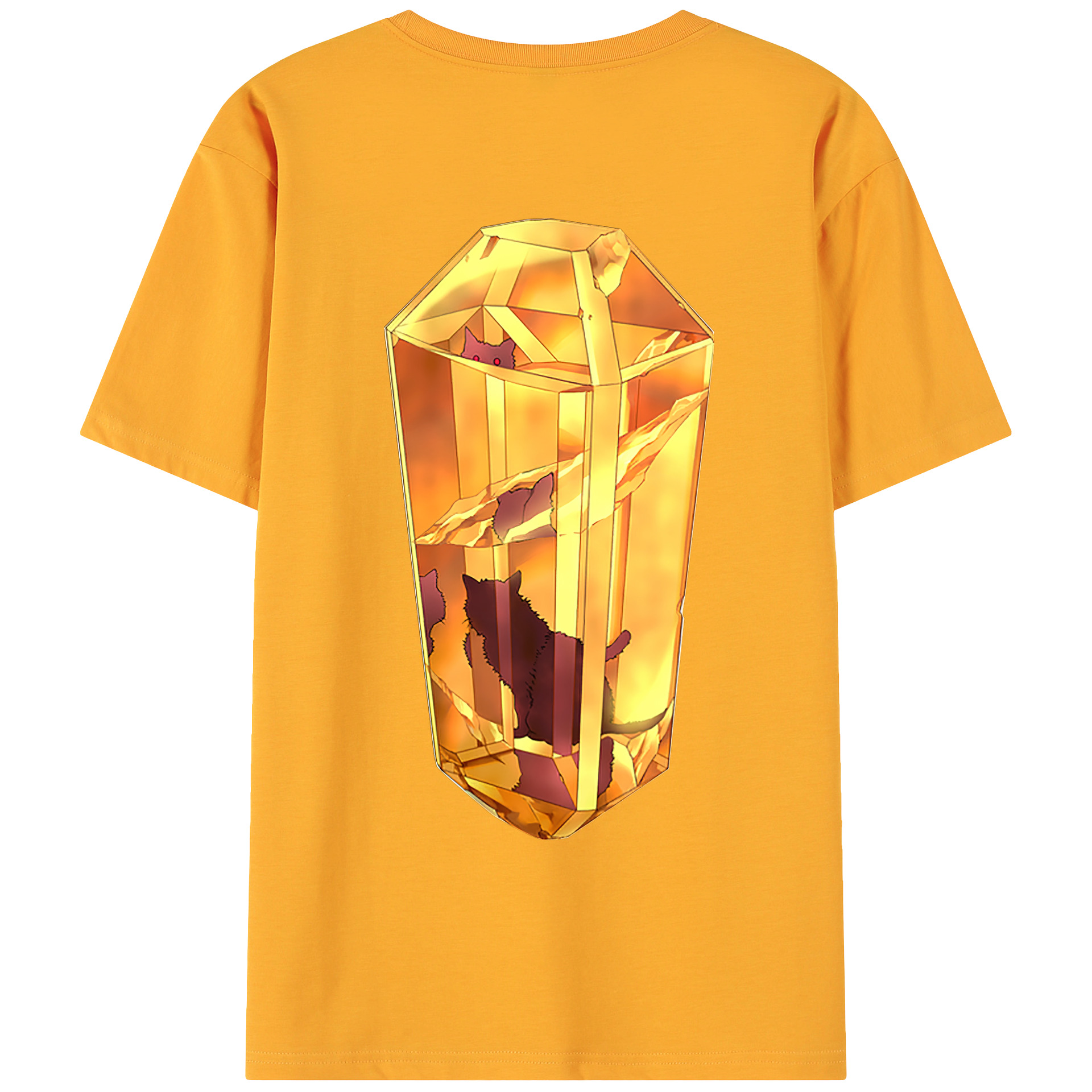 （画像用） 遊☆戯☆王 Yu-Gi-Oh! 綿100％ メンズ半袖Tシャツ（バックプリント） 通気性