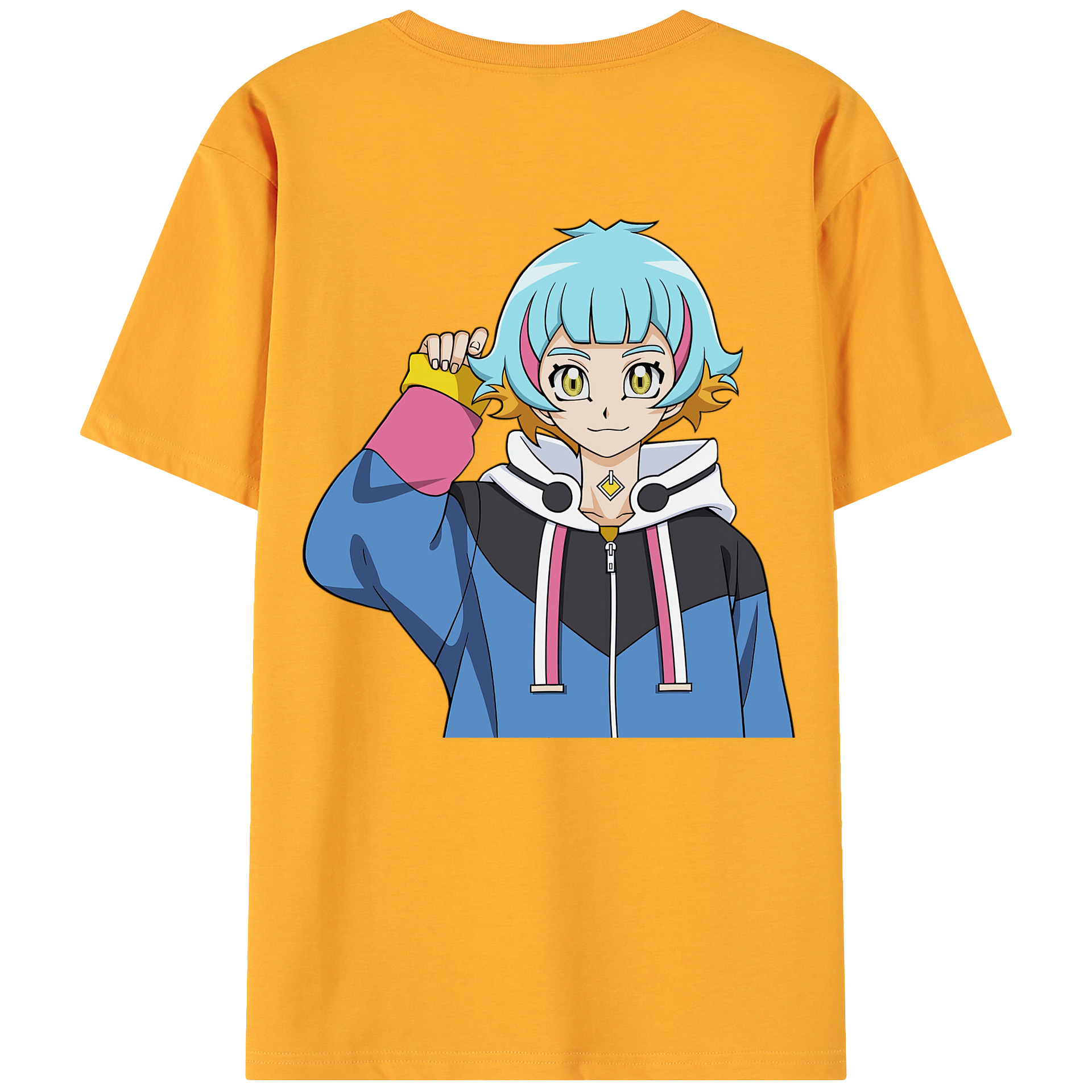 （画像用） 遊☆戯☆王 Yu-Gi-Oh! 綿100％ メンズ半袖Tシャツ（バックプリント） 通気性