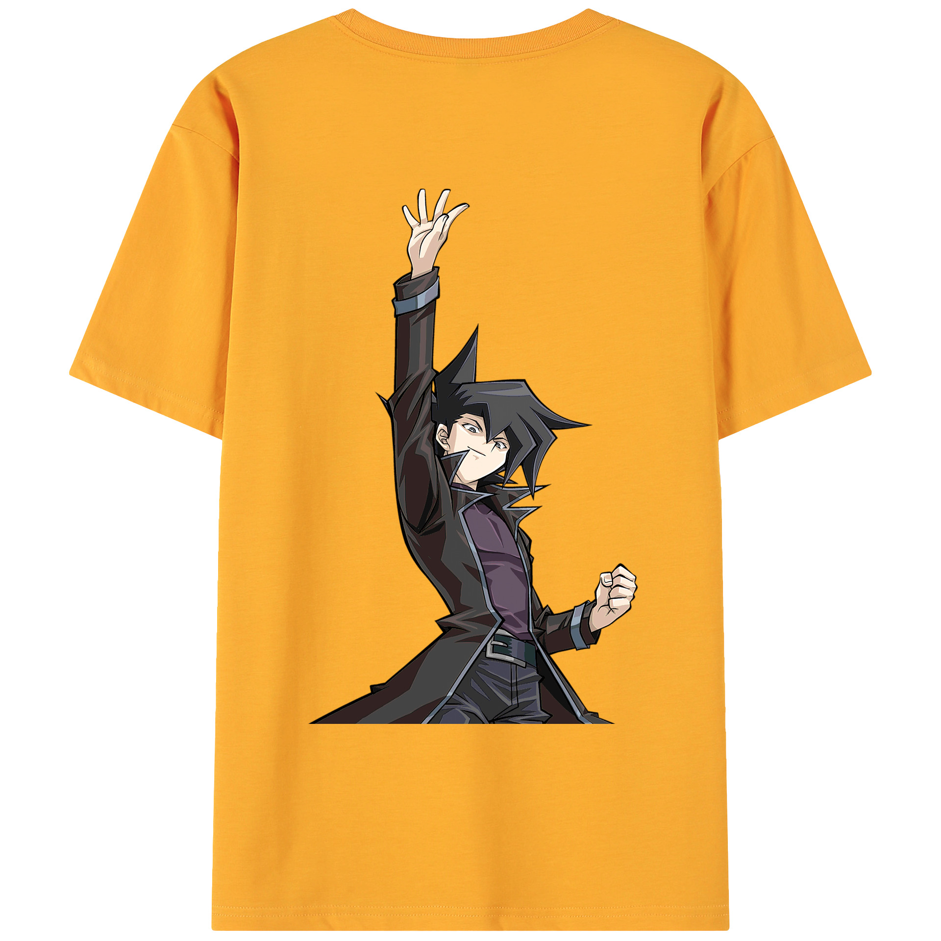（画像用） 遊☆戯☆王 Yu-Gi-Oh! 綿100％ メンズ半袖Tシャツ（バックプリント） 通気性