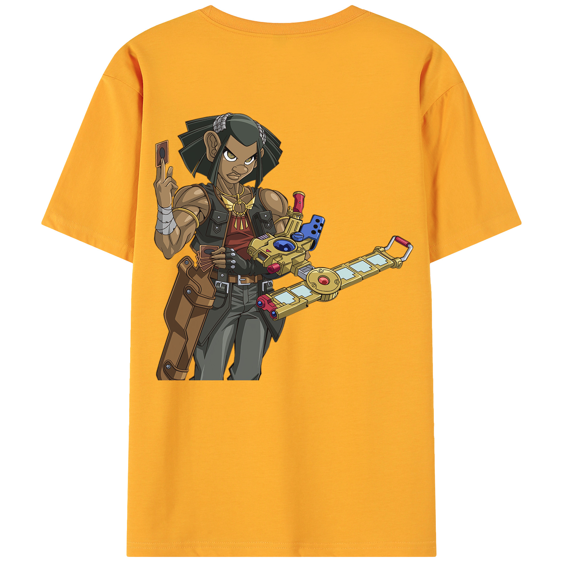 （画像用） 遊☆戯☆王 Yu-Gi-Oh! 綿100％ メンズ半袖Tシャツ（バックプリント） 通気性
