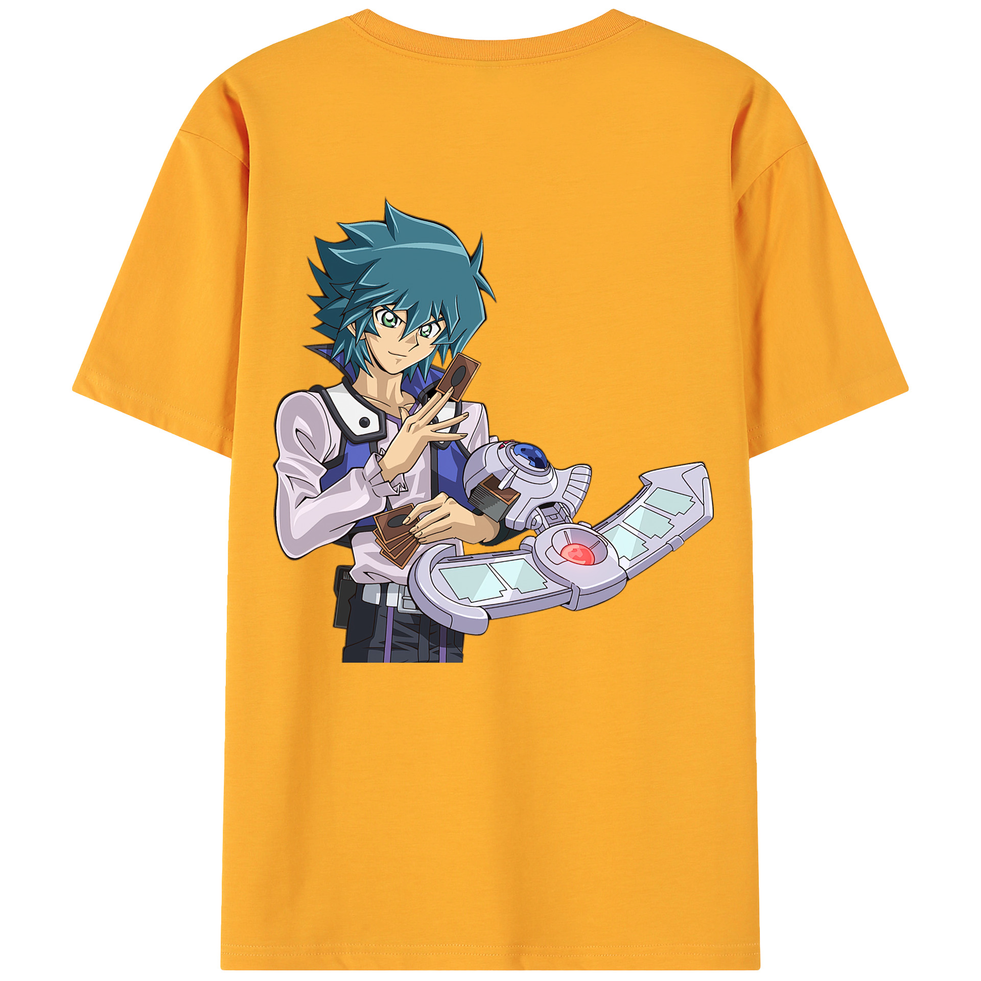 （画像用） 遊☆戯☆王 Yu-Gi-Oh! 綿100％ メンズ半袖Tシャツ（バックプリント） 通気性