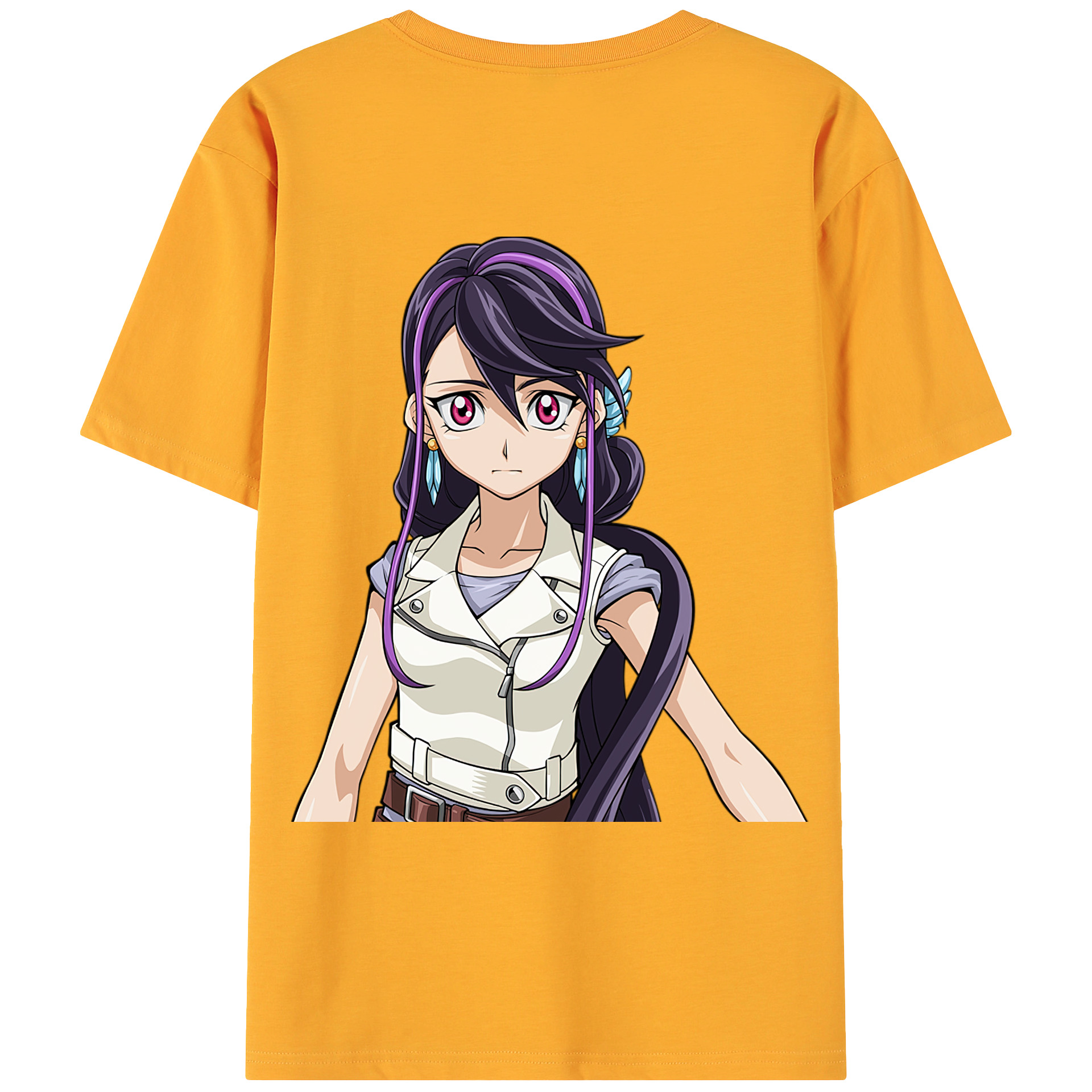 （画像用） 遊☆戯☆王 Yu-Gi-Oh! 綿100％ メンズ半袖Tシャツ（バックプリント） 通気性