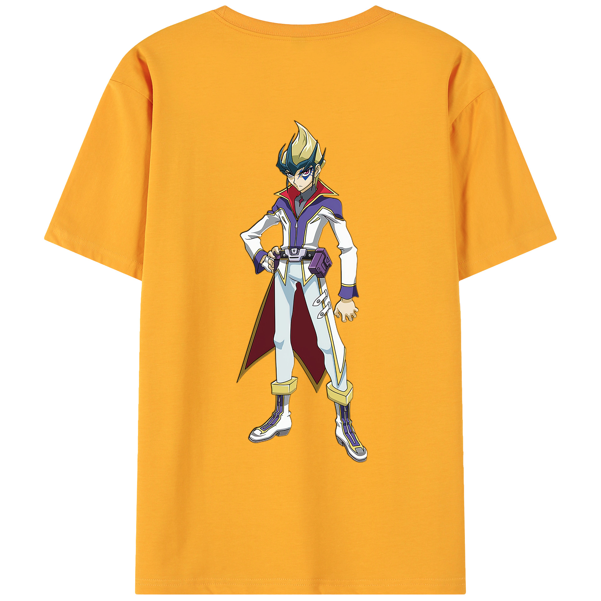 （画像用） 遊☆戯☆王 Yu-Gi-Oh! 綿100％ メンズ半袖Tシャツ（バックプリント） 通気性