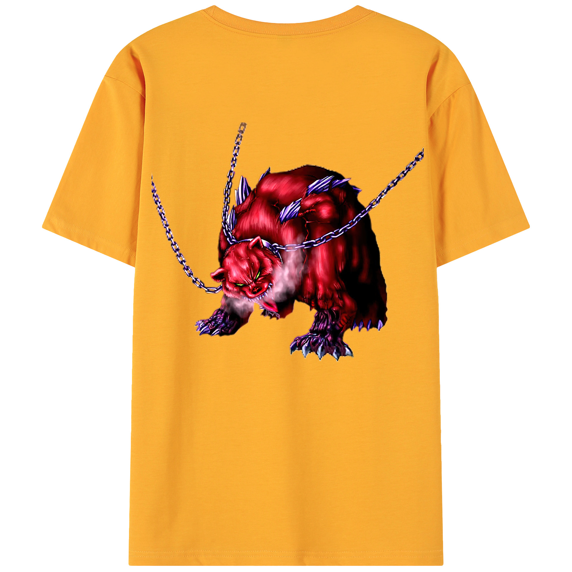 （画像用） 遊☆戯☆王 Yu-Gi-Oh! 綿100％ メンズ半袖Tシャツ（バックプリント） 通気性